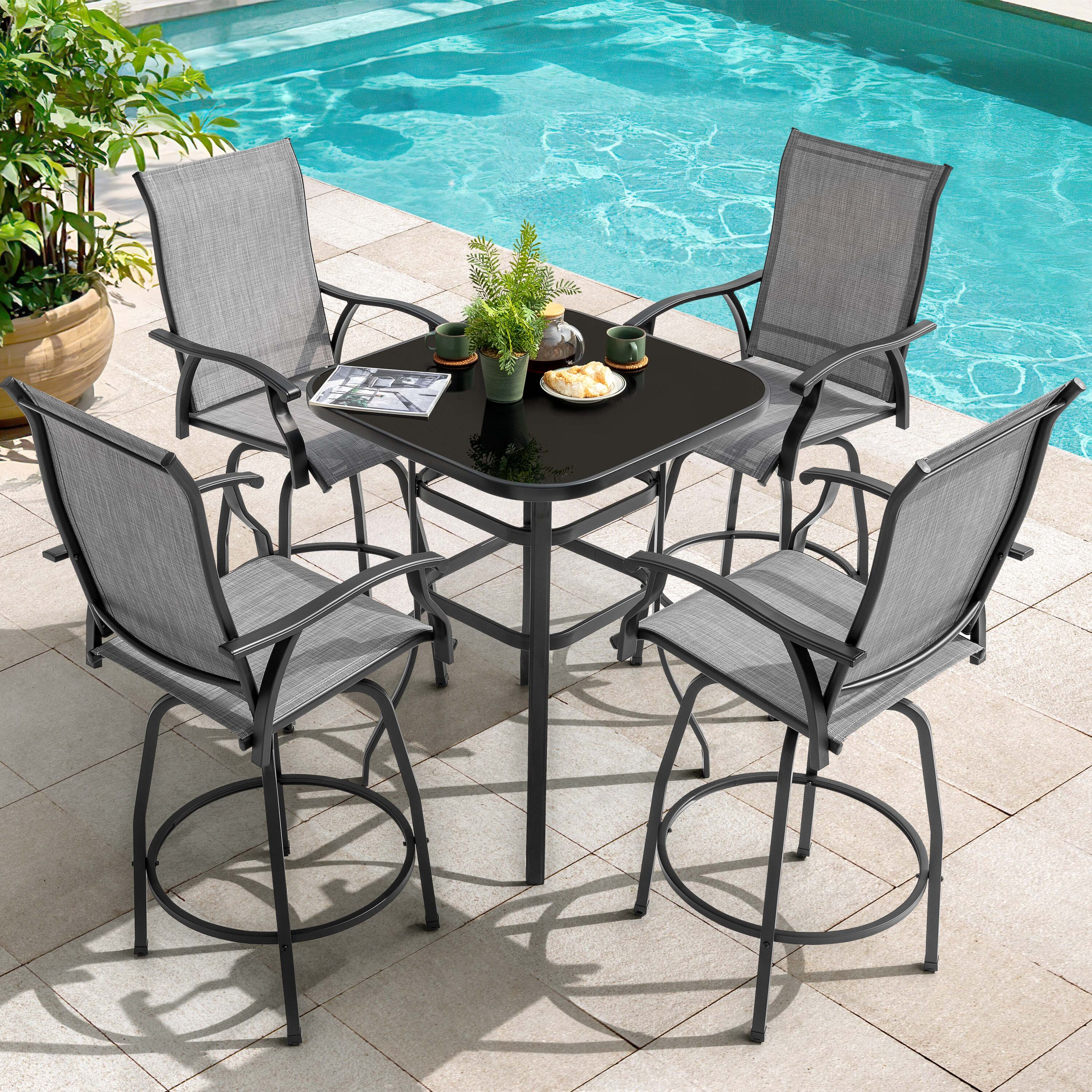 Nuu Garden SID138J4-102BK Patio-Dining-Sets - View #6