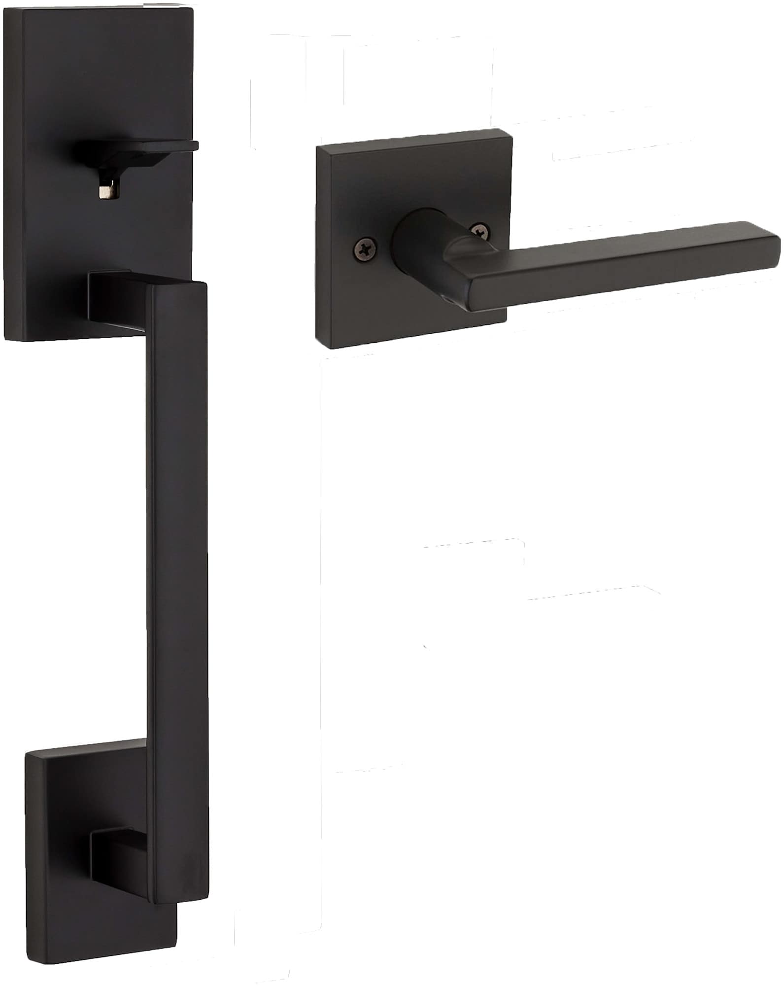 Kwikset 815SCE-HFL San Clemente Lower Handleset with Interior Halifax Lever, Minus Deadbolt #815SCEXHFLSQT-514
