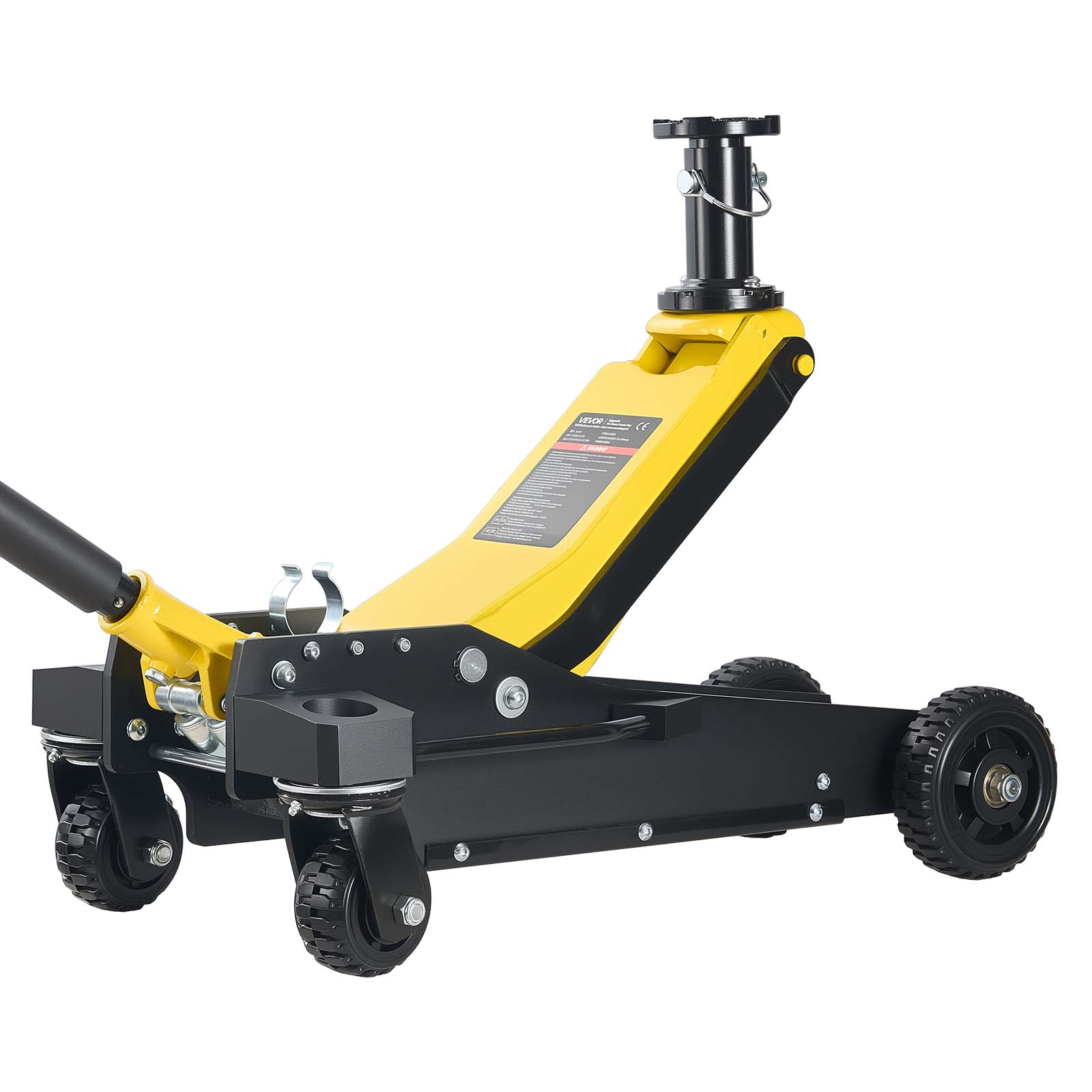 VEVOR Floor Jack 3 Ton (6614 lbs) Capacity Aluminum and Steel Racing Floor Jack with Dual Pistons Quick Lift Pump and Extension Post Hydraulic Trolley Car Lift for SUV Pickup Lifting Range 5.9in-29.3in