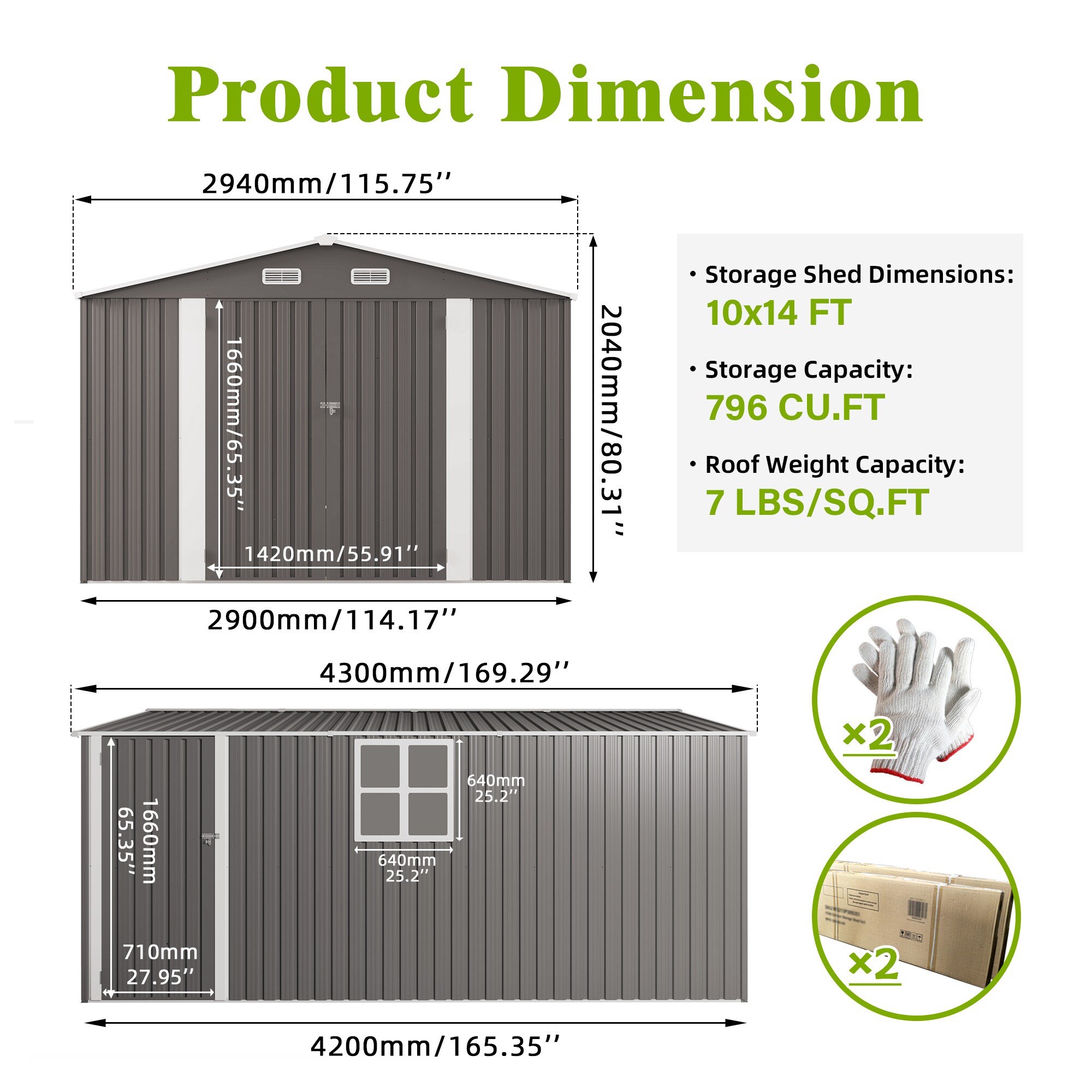 Tatayosi JL13S00004 Metal-Storage-Buildings-Sheds - View #12