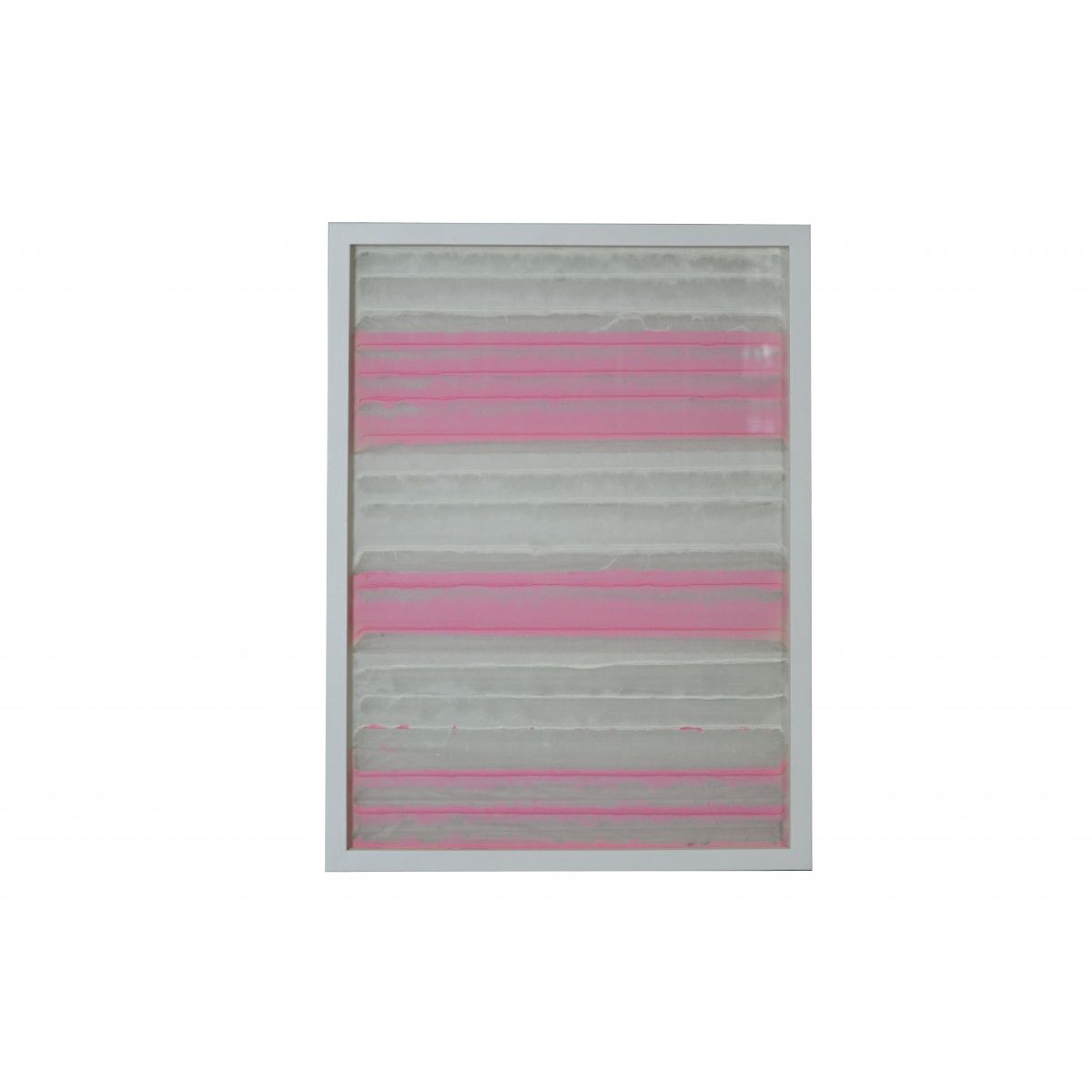 HomeRoots 342834 White Wood Framed 32-Inches H x 11-Inches W Country Wood Shadow box