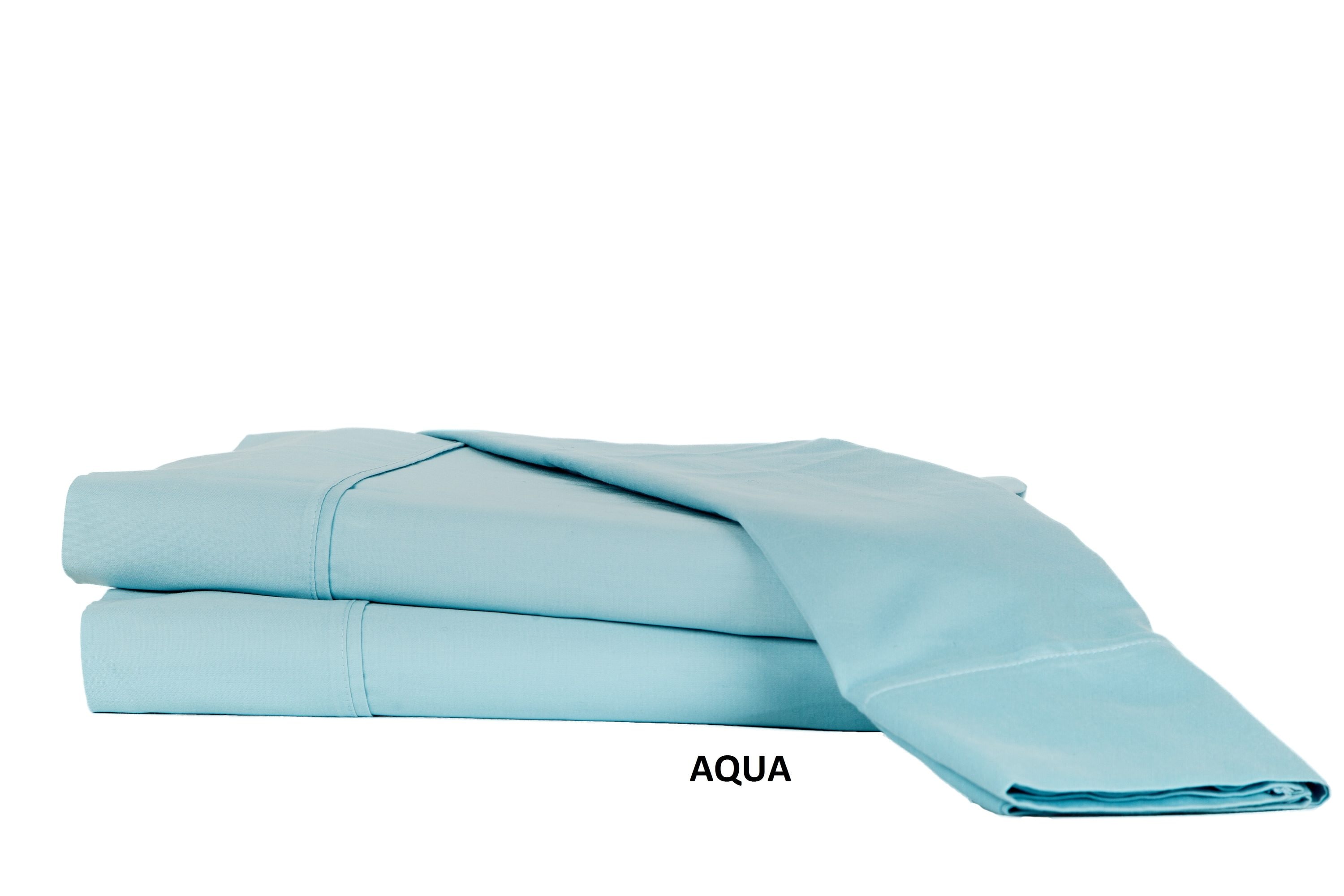  CH-310K-PL-SAT-AQU King 310 -Thread Count Cotton Aqua Bed Sheet Set