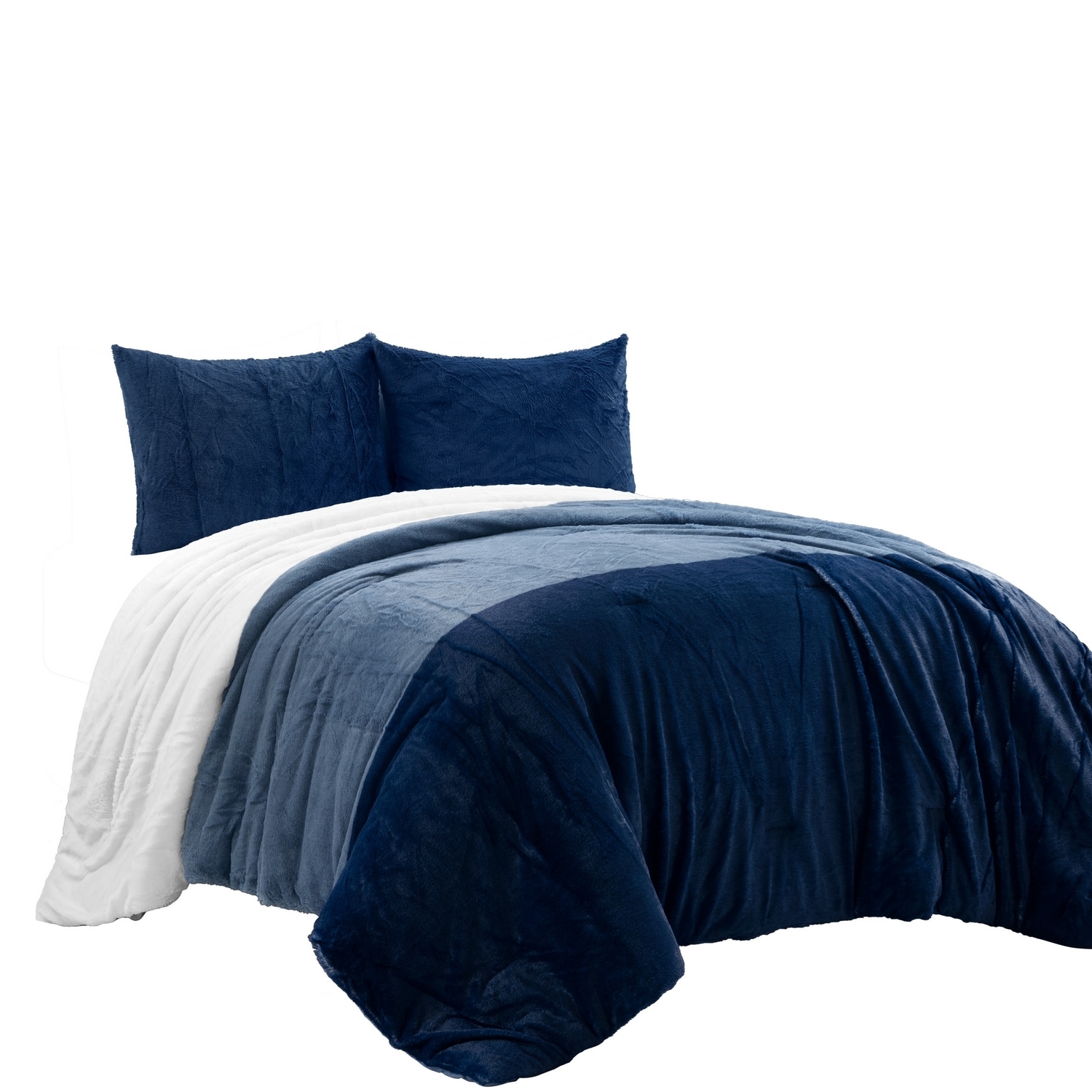 Lush Decor Light Gray Solid Full/Queen Comforter With (Fill) In The ...