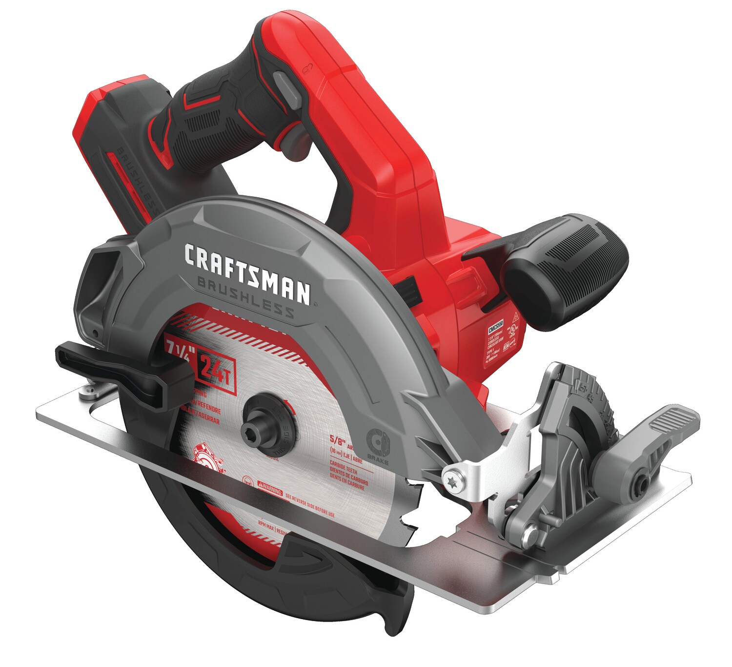 CRAFTSMAN V20 20-volt Max 7-1/4-in Brushless Cordless Circular Saw (Bare  Tool) in the Circular Saws department at