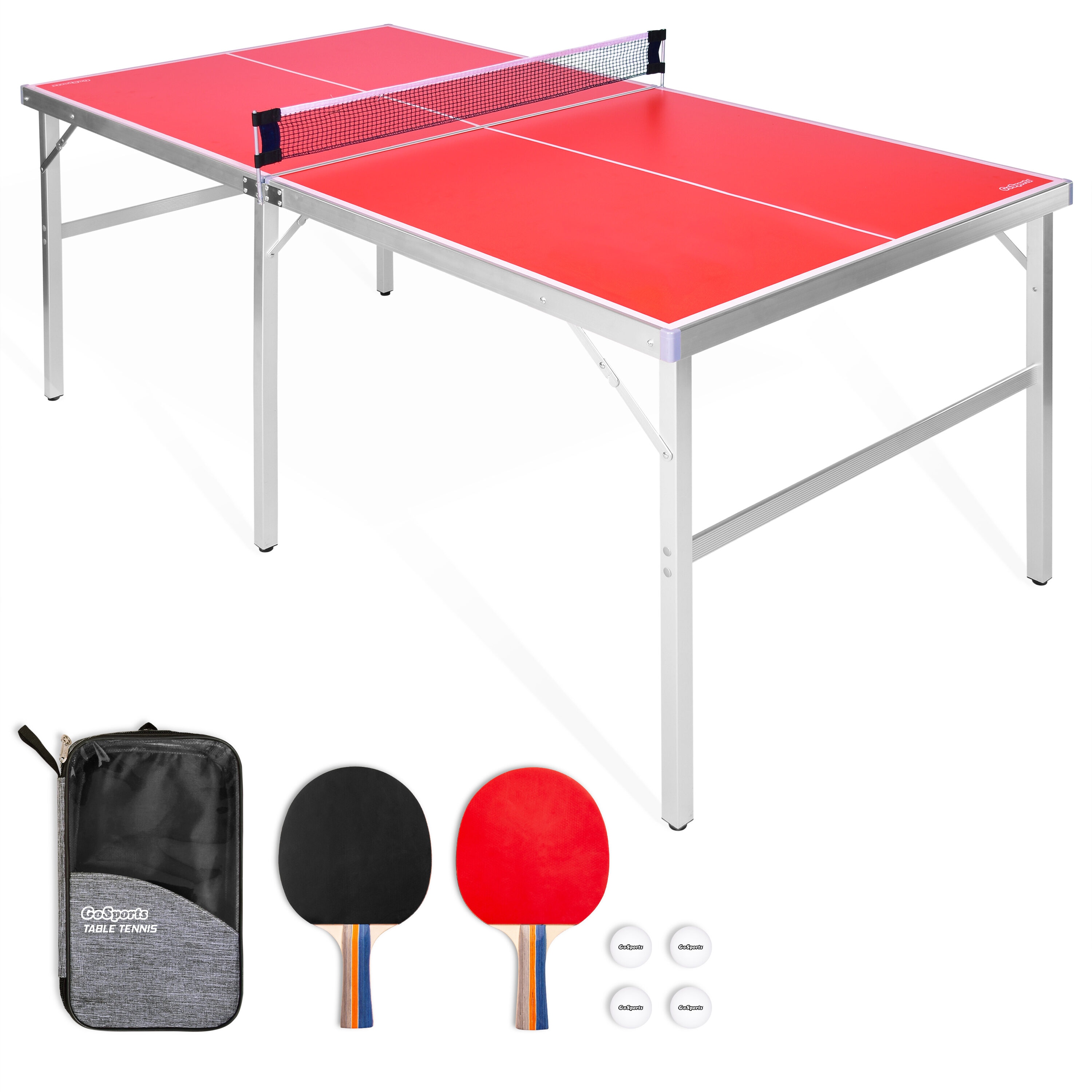 MD Sports Official Size 2-piece Table Tennis Table with Table Cover