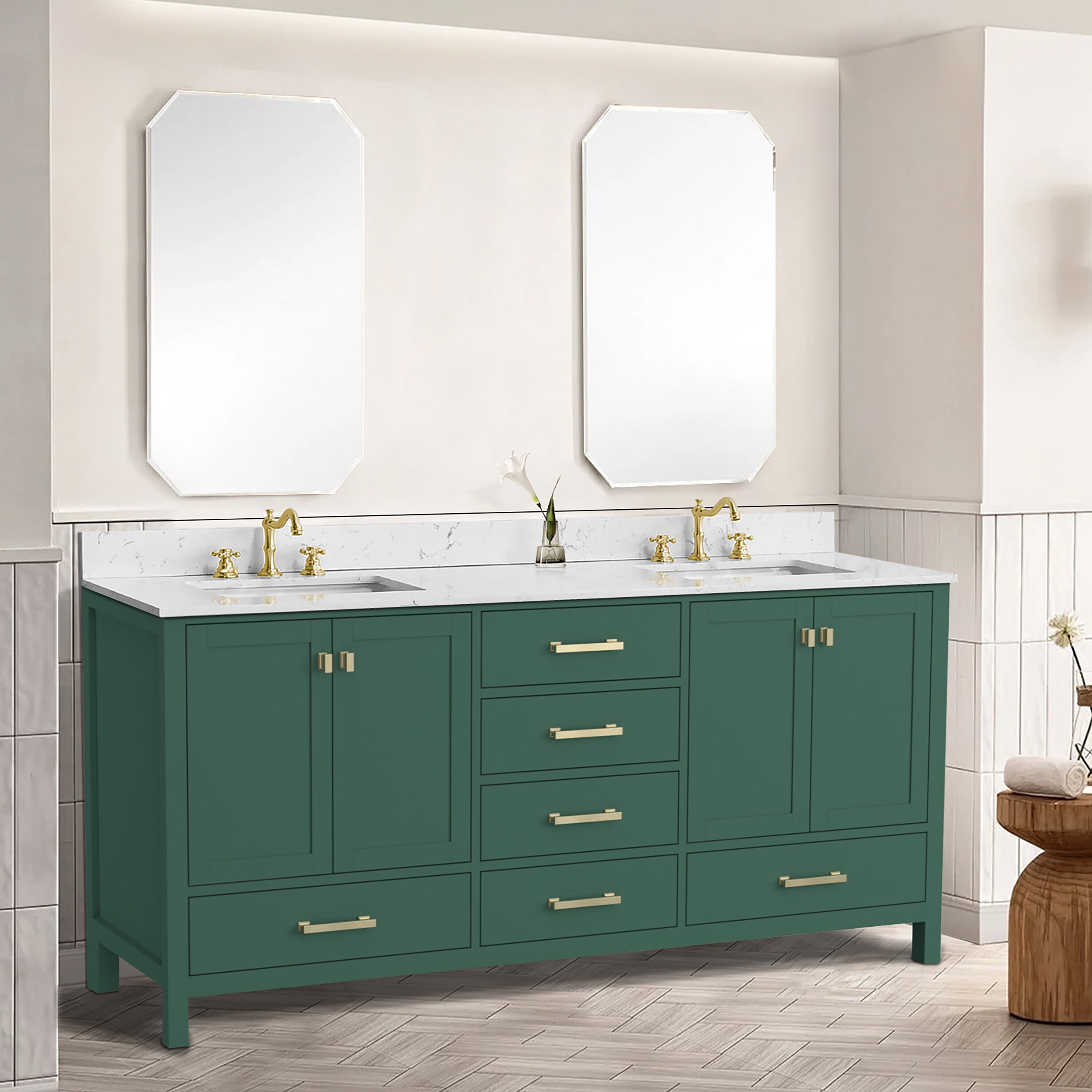 CASAINC CA-GLS00104 Bath-Vanity-Combo - View #2