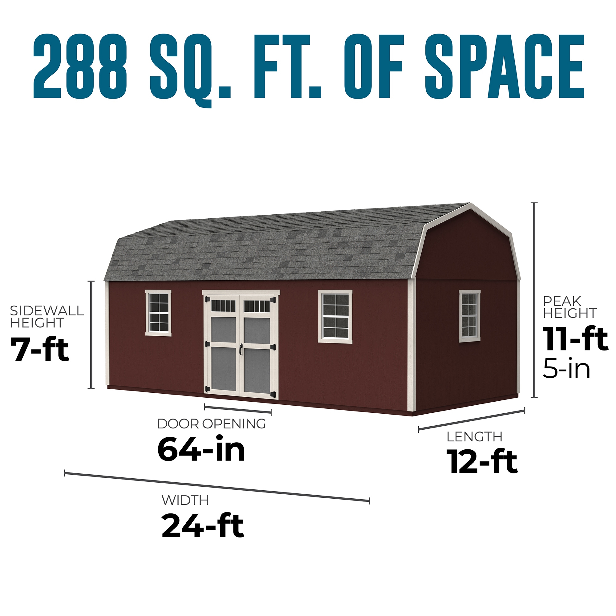 Heartland 19011-7 Wood-Storage-Buildings - View #4