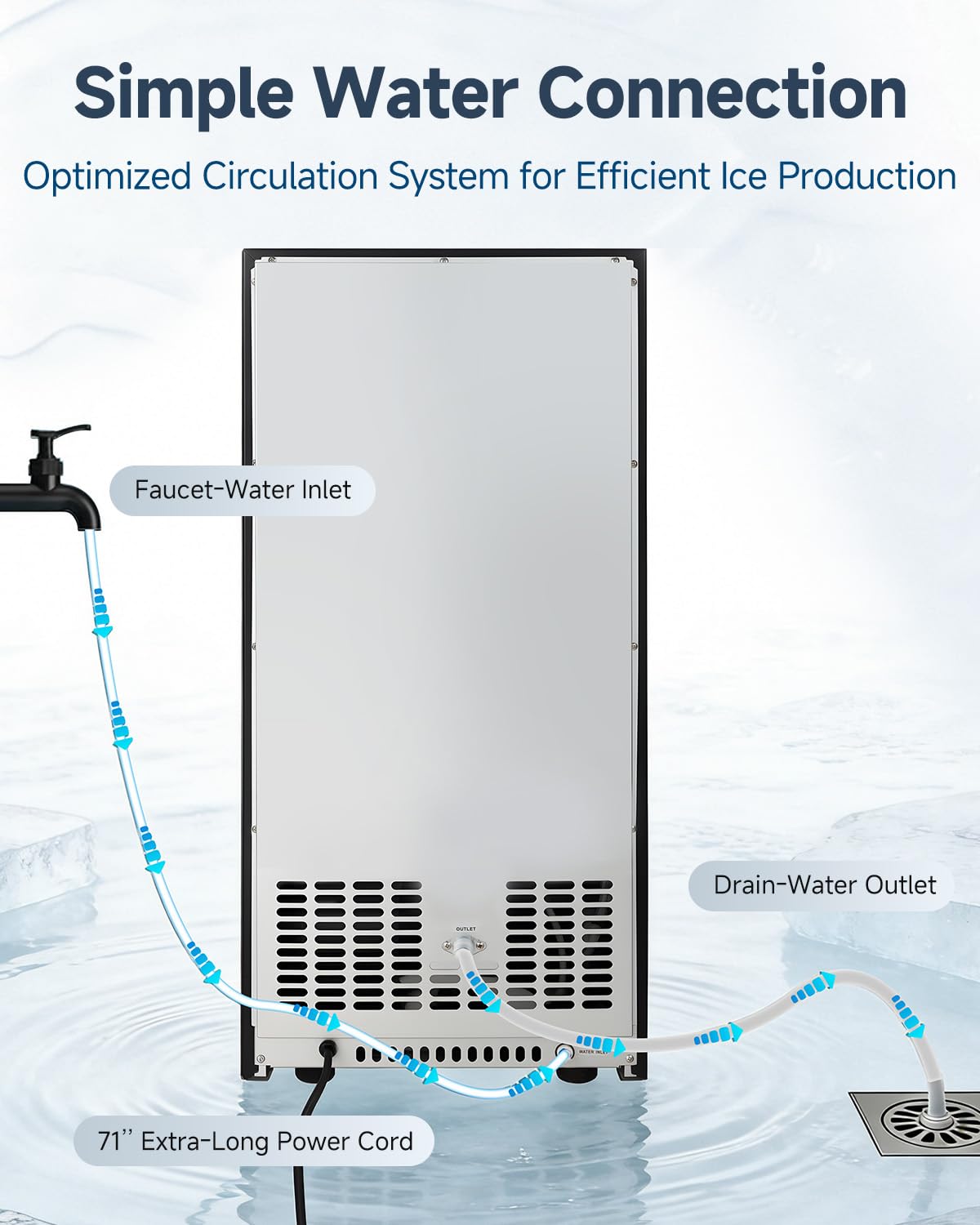 AECOJOY 14272SR-LS02 Commercial-Ice-Makers - View #5