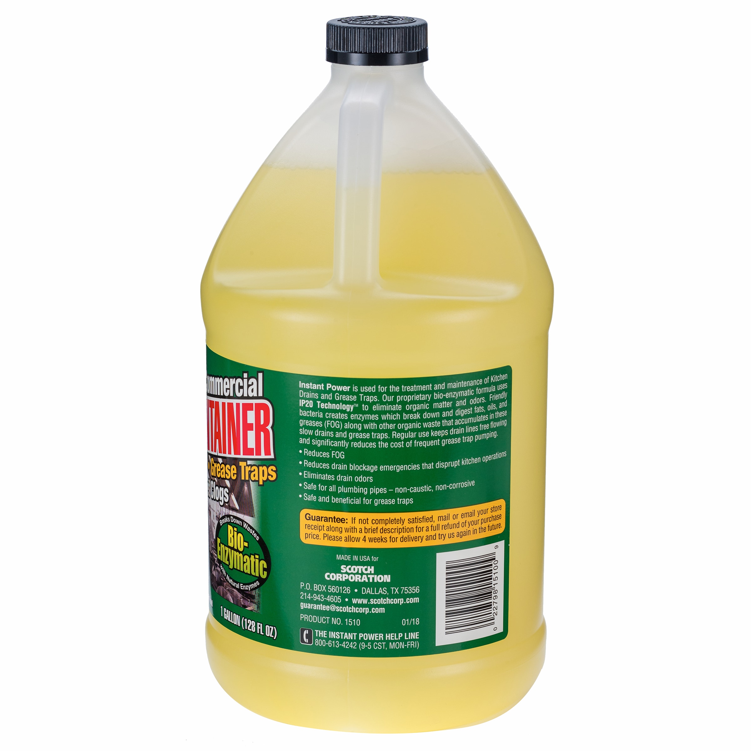 Roebic Laboratories, Inc. Main Line Cleaner Half Gallon - Naturally Breaks  Down Waste - Ideal for Low-Flow Toilets - Digests Paper, Fats, and Grease -  Bathroom Drain Cleaner in the Drain Cleaners