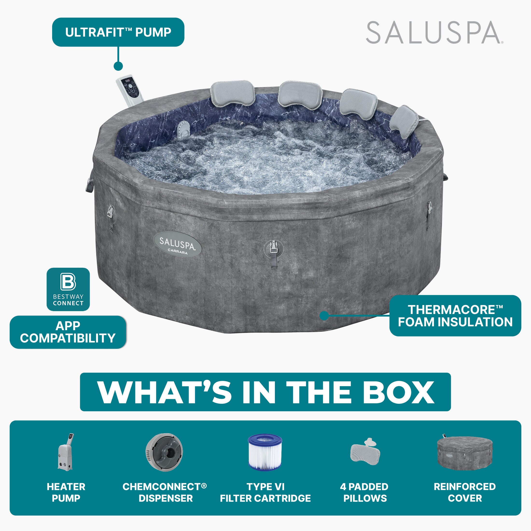 Bestway 6002HE-BW spas - View #2
