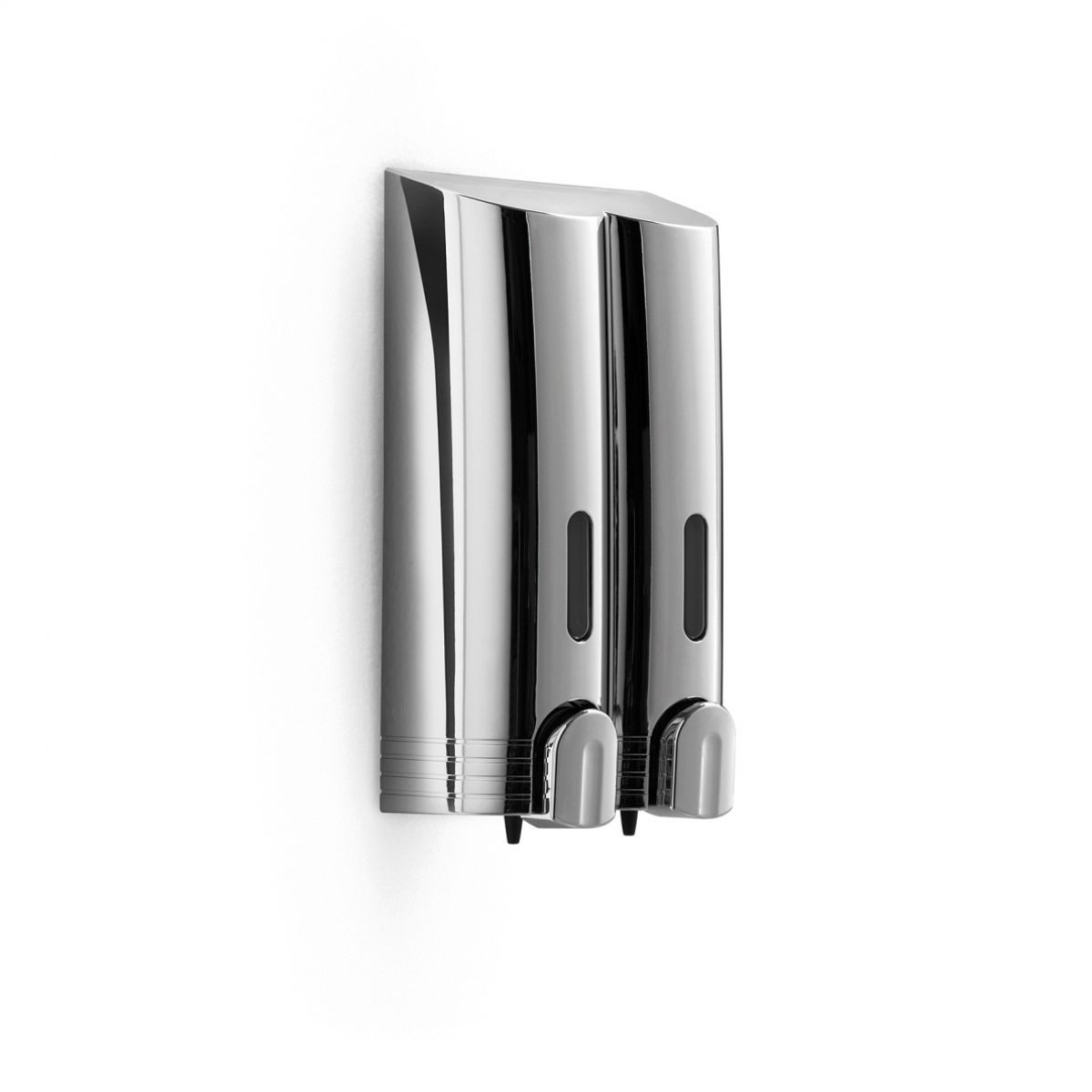 WS Bath Collections HOTEL WSBC 53268 Hotel WSBC Chrome 27-oz Capacity Wall-mount Soap and Lotion Dispenser