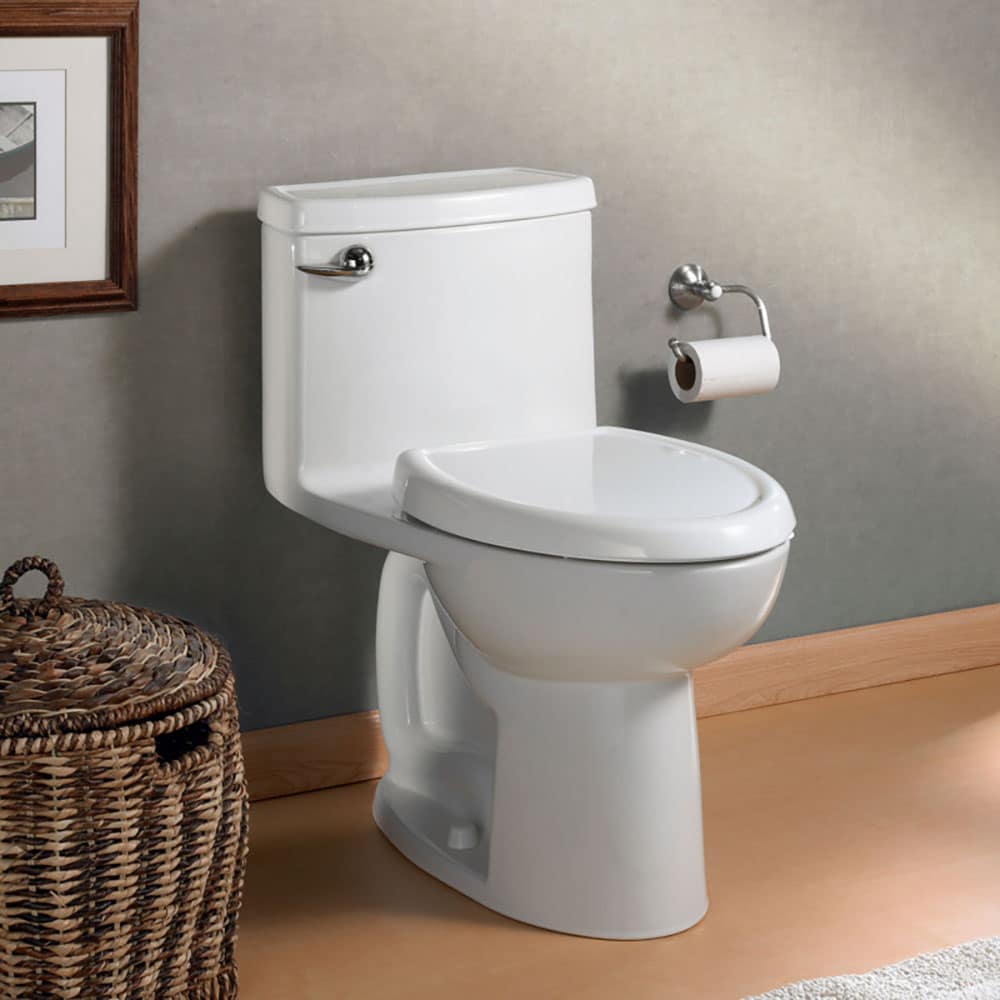 American Standard 2403128.021 Cadet 3 Bone Elongated Chair height Soft Close 1-piece Toilet 12-in Rough-In WaterSense 1.28 GPF
