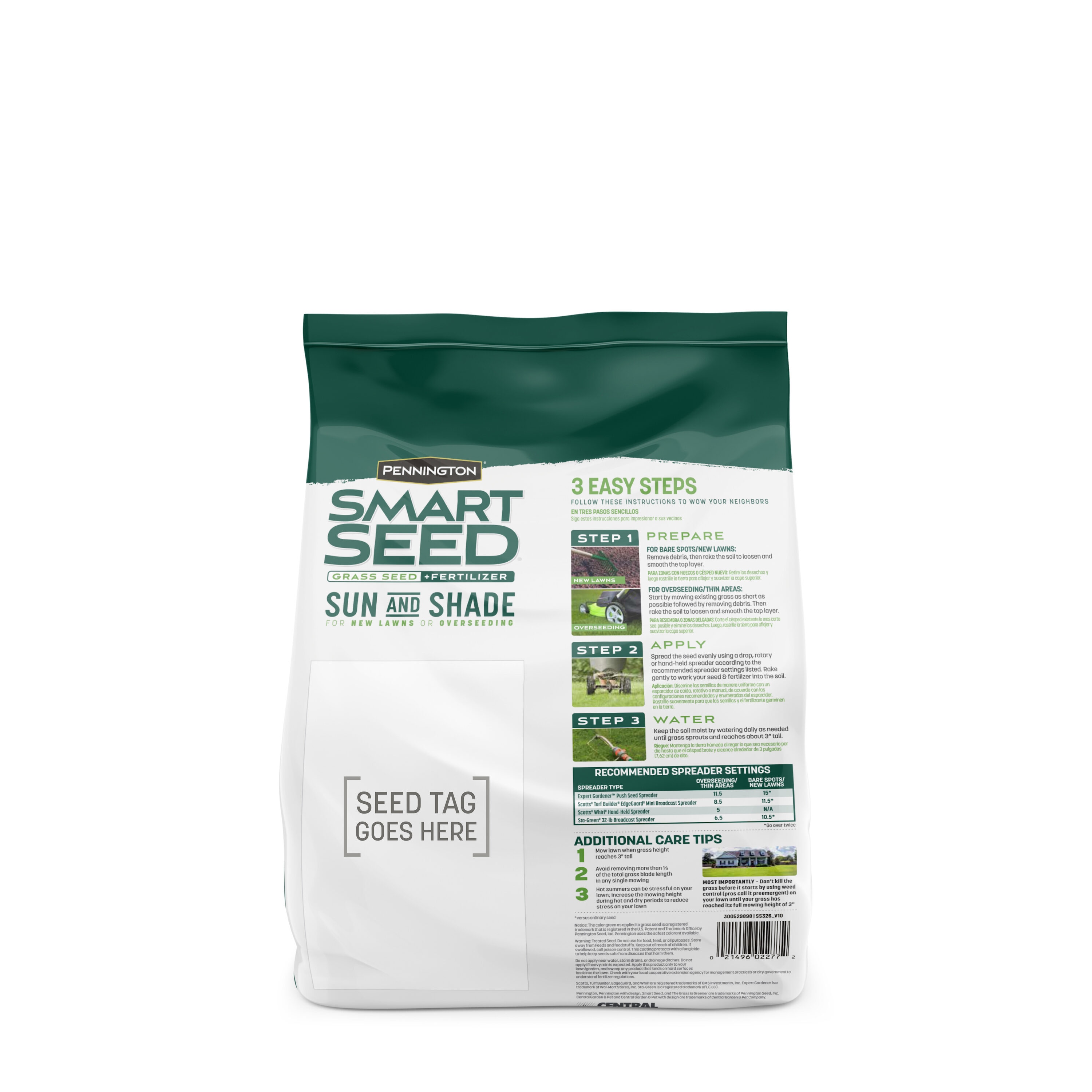 Pennington Smart Seed Sun And Shade North 3 Lb Mixtureblend Grass Seed In The Grass Seed 