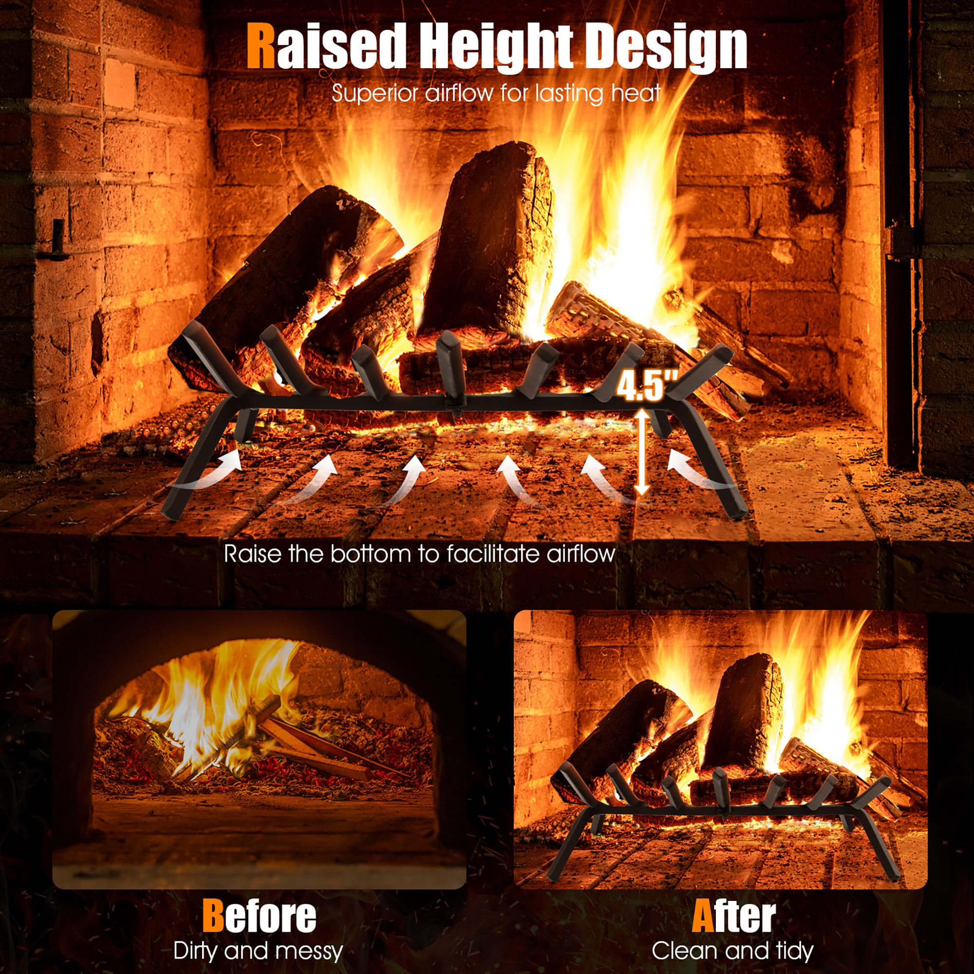 Goplus HV10282-S Firewood-Storage - View #3