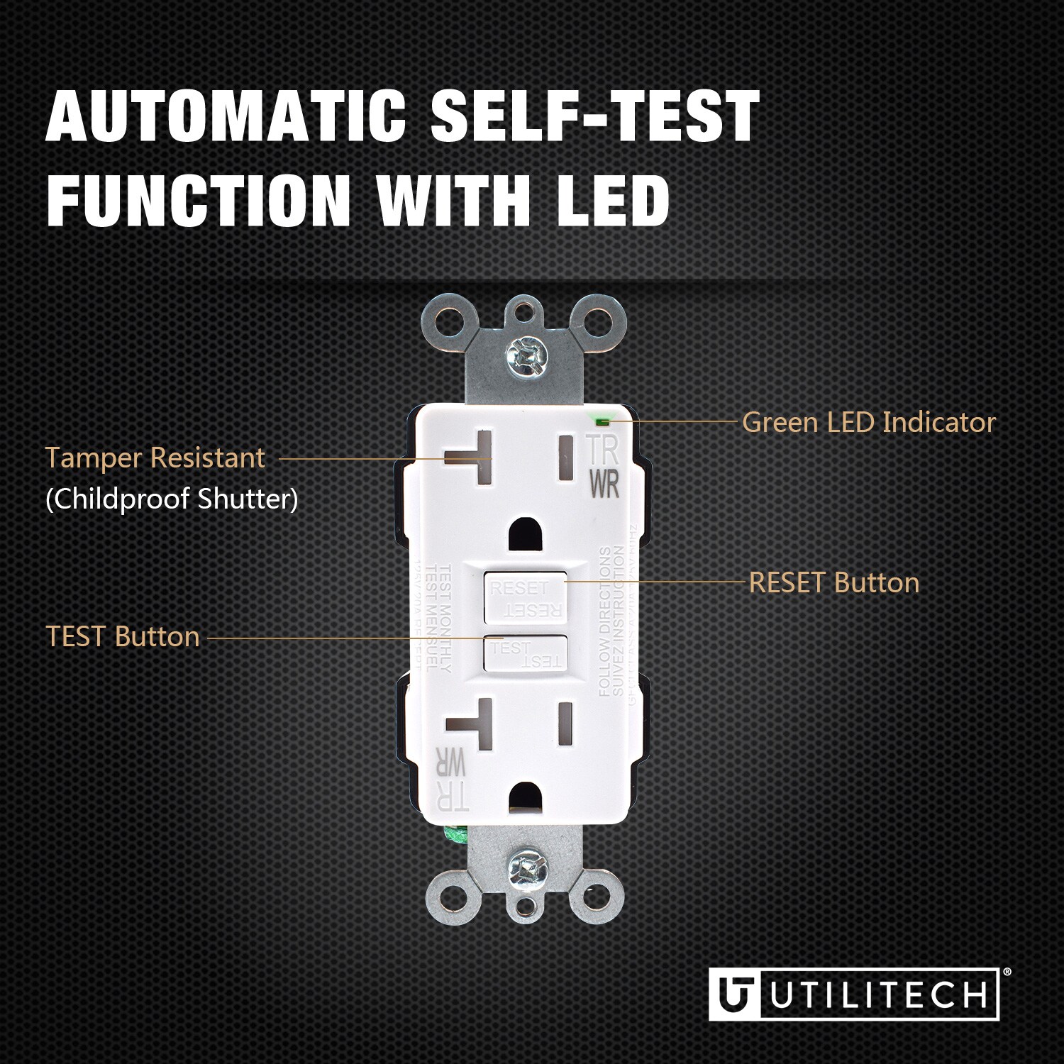 Utilitech G1920TW-WH6 receptacles - View #2