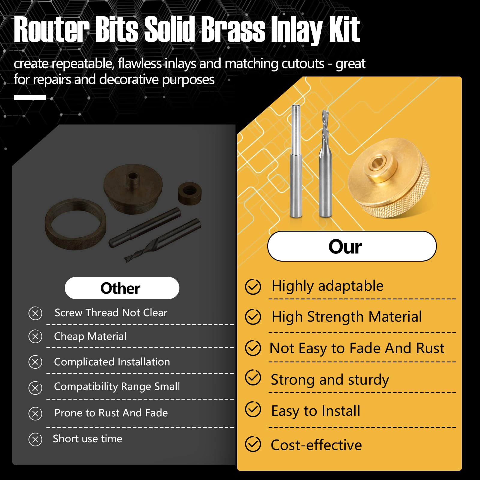 SenQWFa LDC0811Q156 Cabinetry-Joinery-Router-Bits - View #7