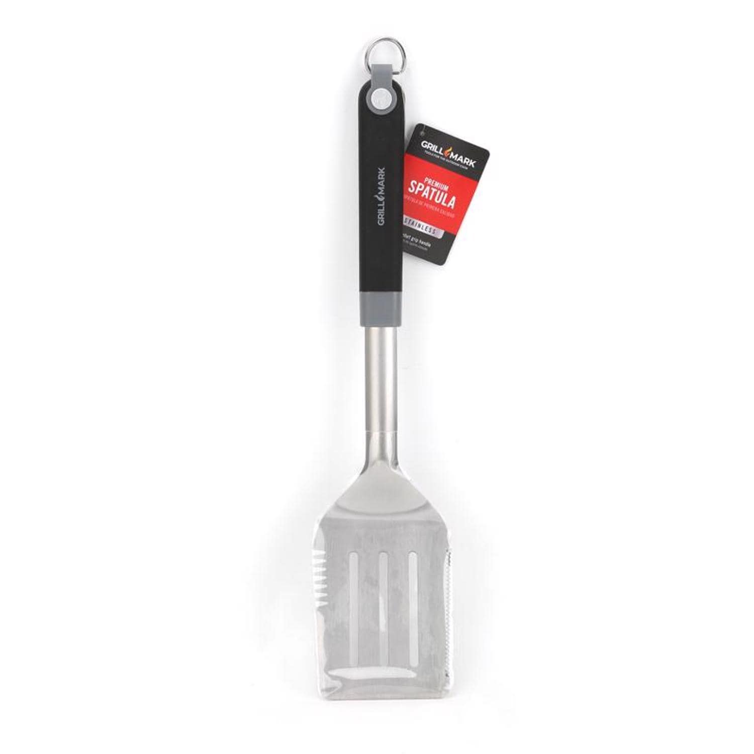 Grill Mark -  Stainless Steel Black/Silver Grill Spatula 1 pk