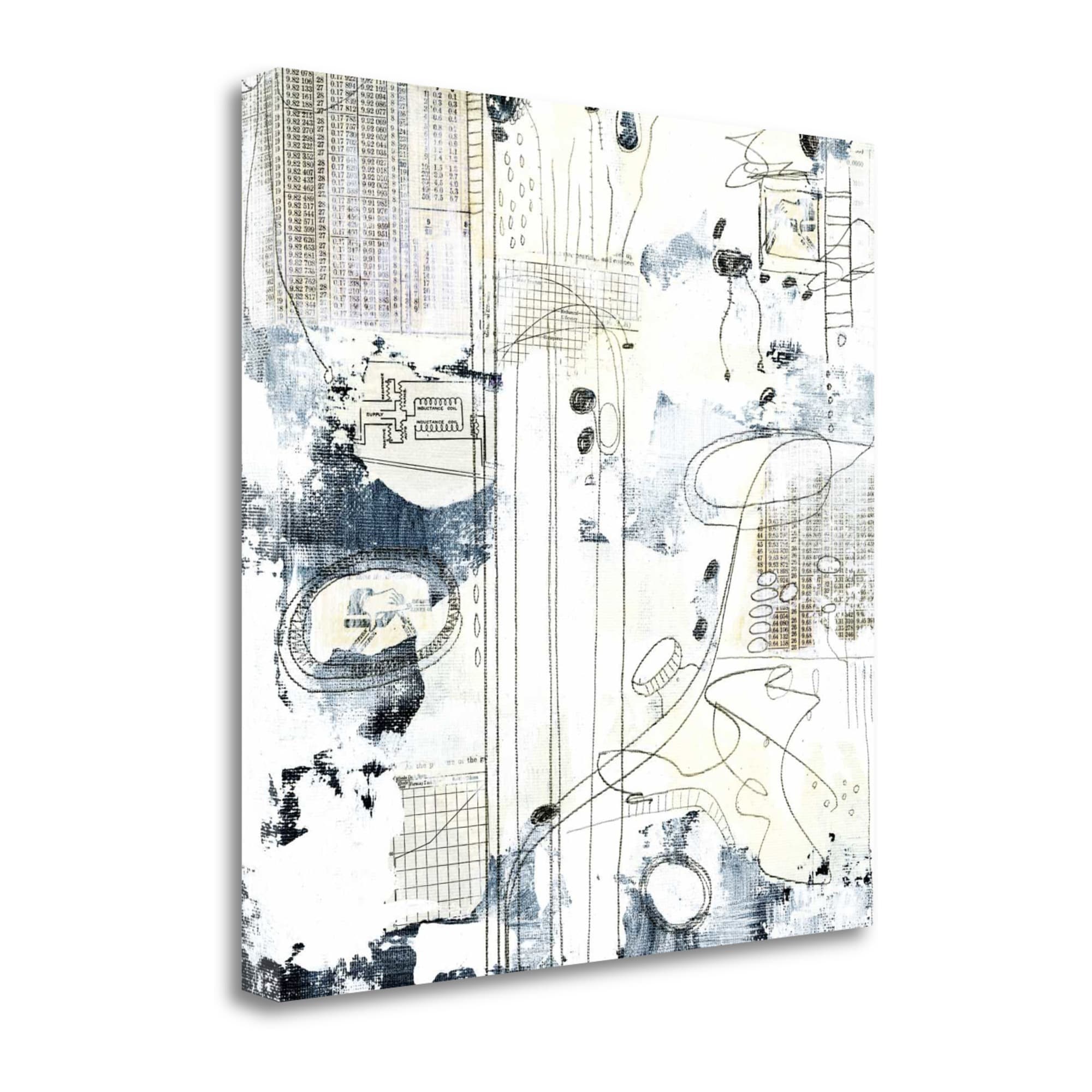 Tangletown Fine Art SBSO1028-3535C Neutral Abstract Iii Sarah Ogren 35-in H x 35-in W Abstract Print on Canvas