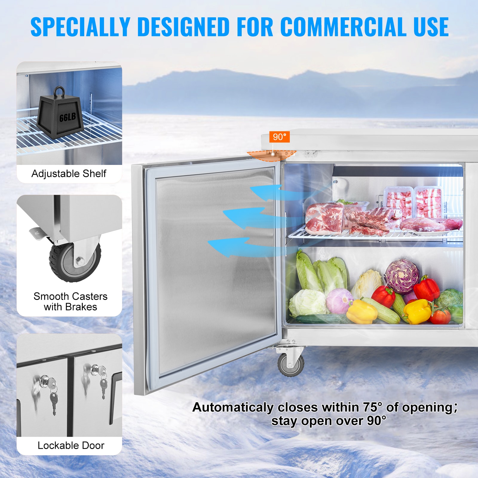 SVOPES SCFLWSLZGZT104527V1 Refrig-Prep-Tables - View #6
