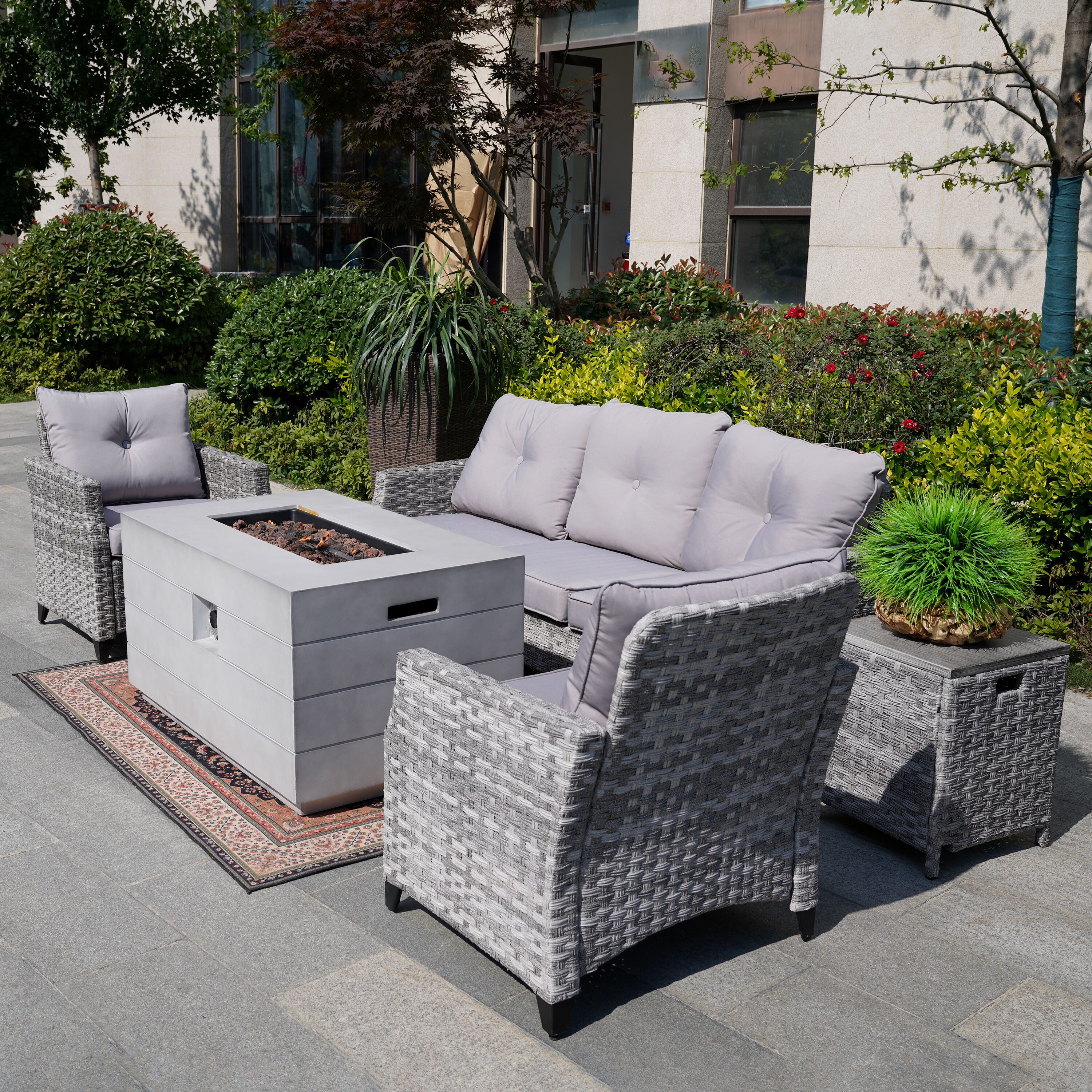 Moda Furnishings 2150-1801-SS-3S Patio-Conversation-Sets - View #4