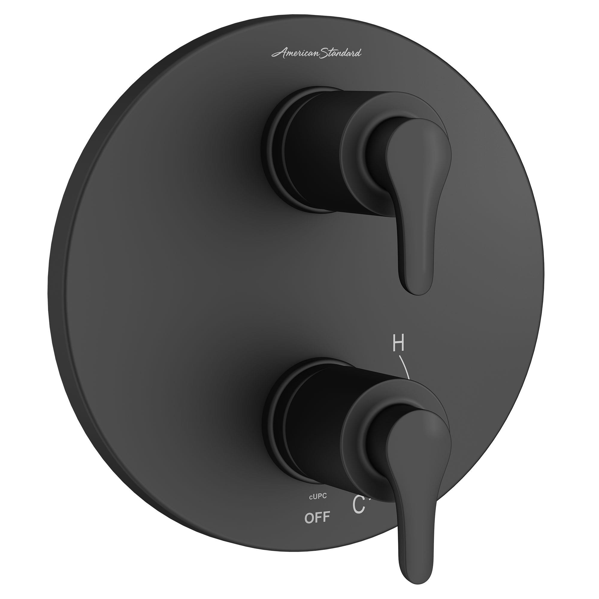 American Standard TU105740.243 Studio S Matt Black 3.677-Inches Universal Bathtub/Shower Trim ring