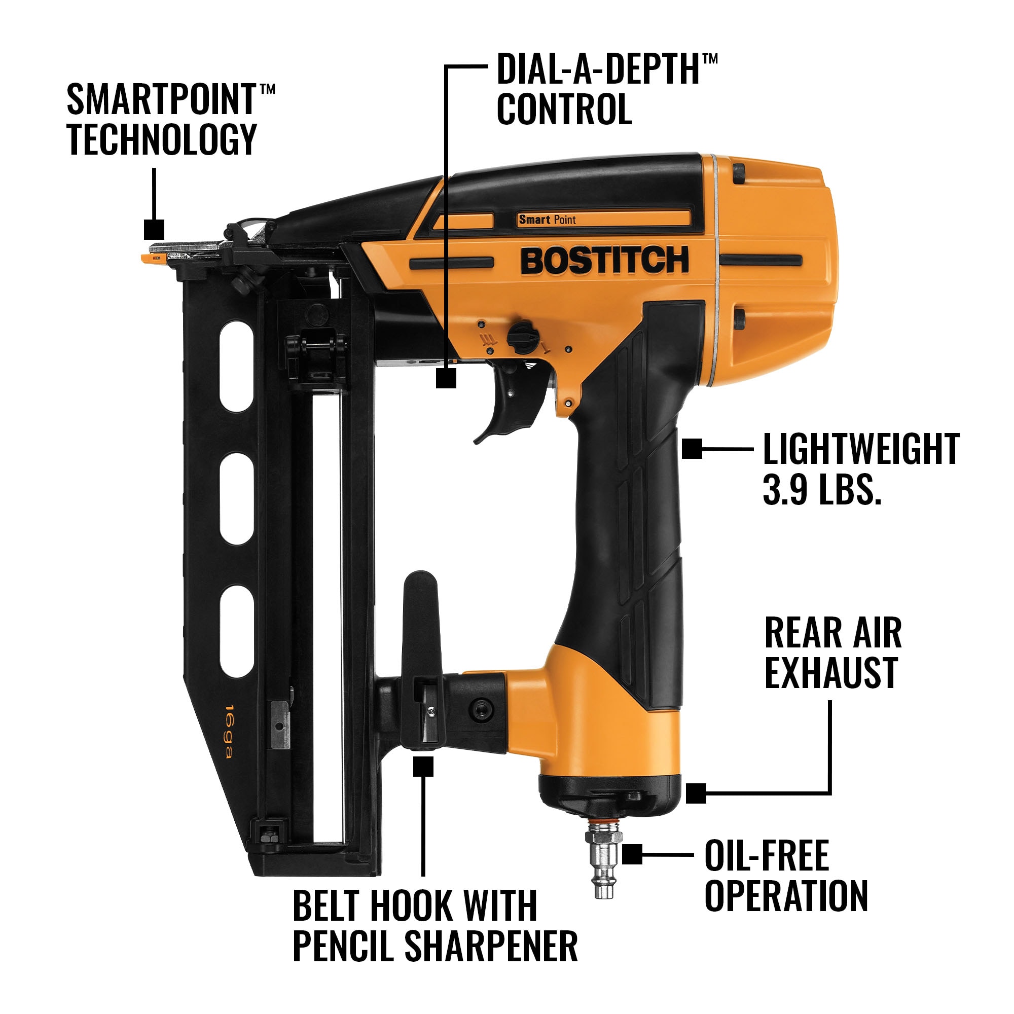 Bostitch 16 Ga 7/16 In. Pneumatic Medium Heavy Duty Crown Stapler 651S5  from Bostitch - Acme Tools