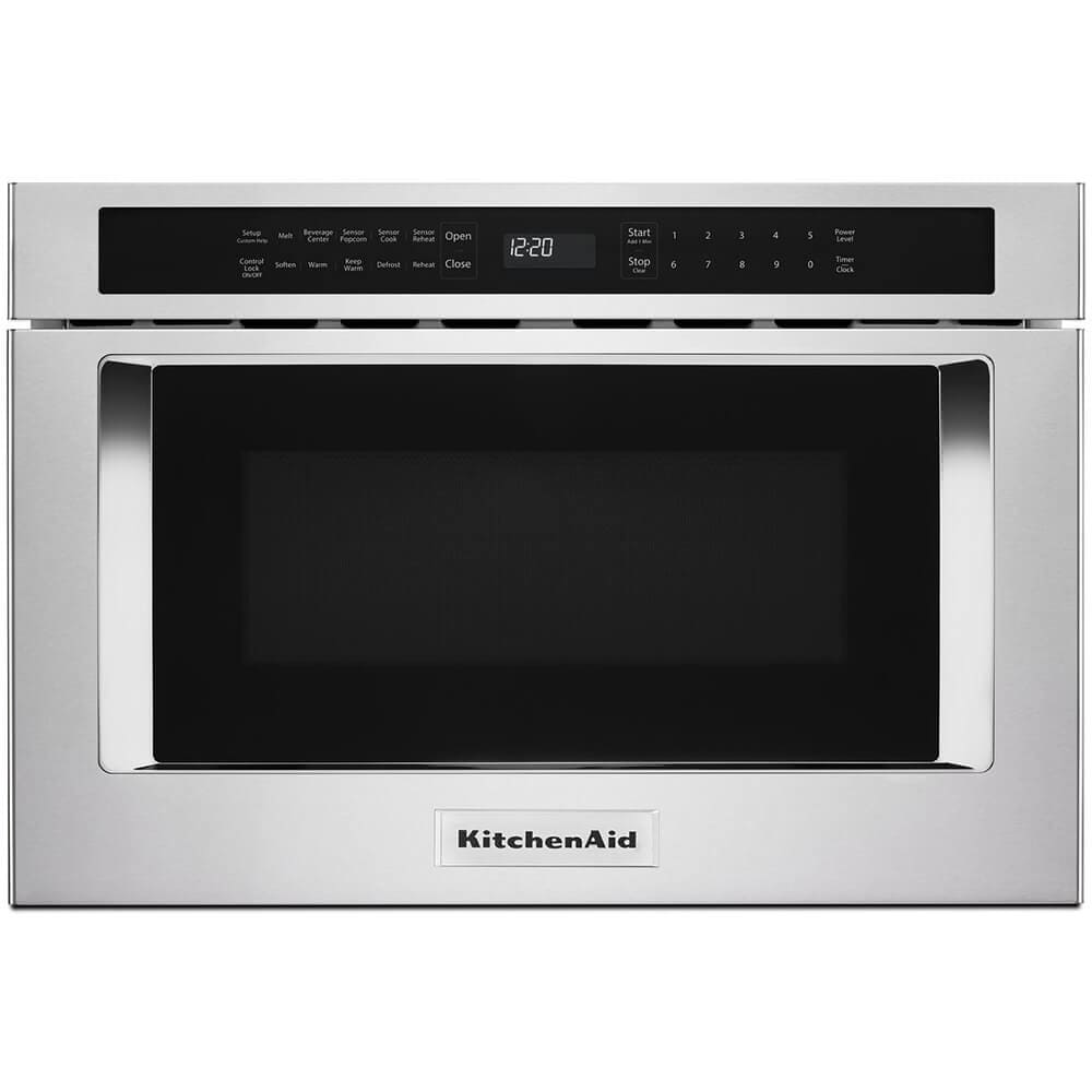 KitchenAid KMBD104GSS 23.875-in 1.2-cu ft 950 -Watt Microwave Drawer ( Stainless steel )