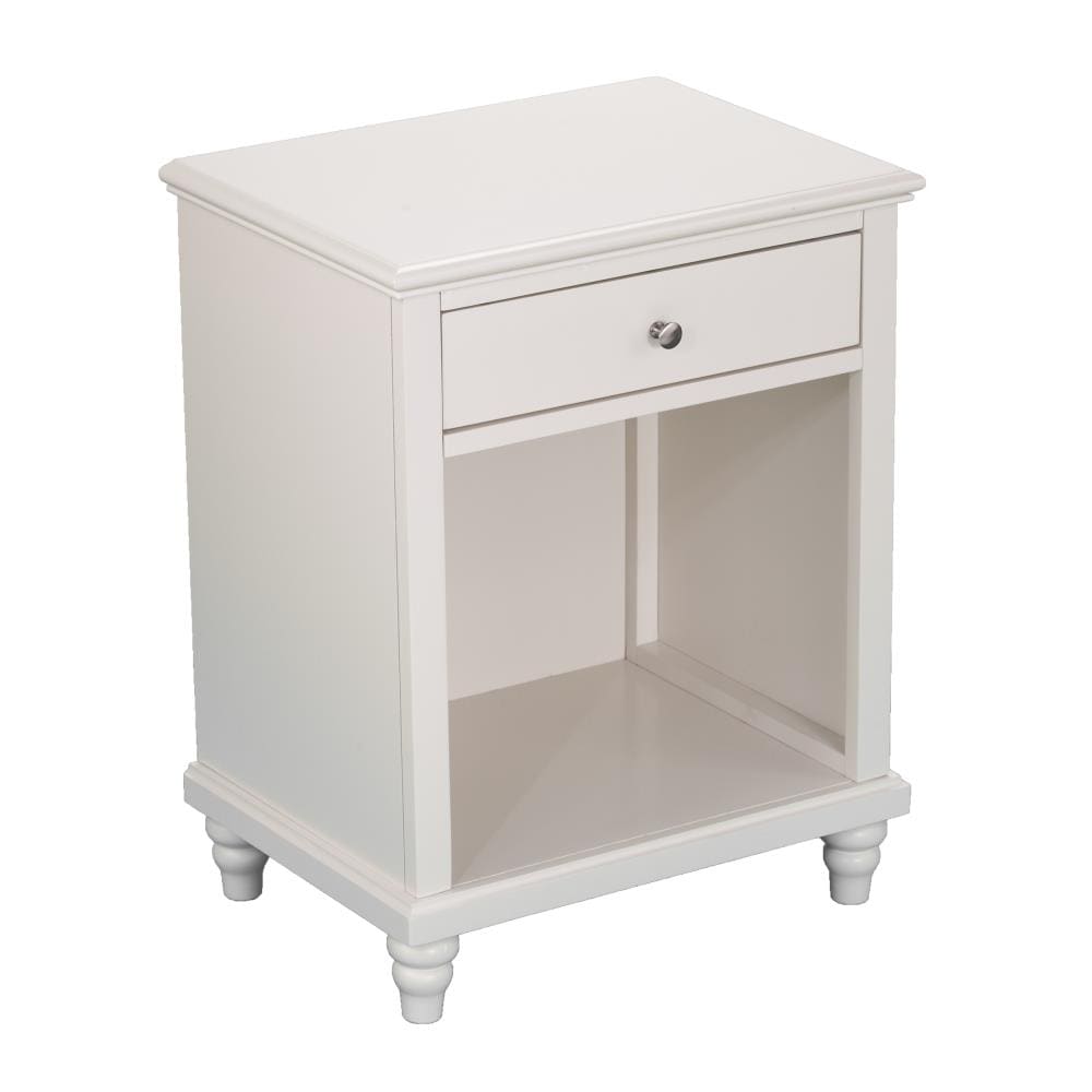 legaspi 1 drawer nightstand white