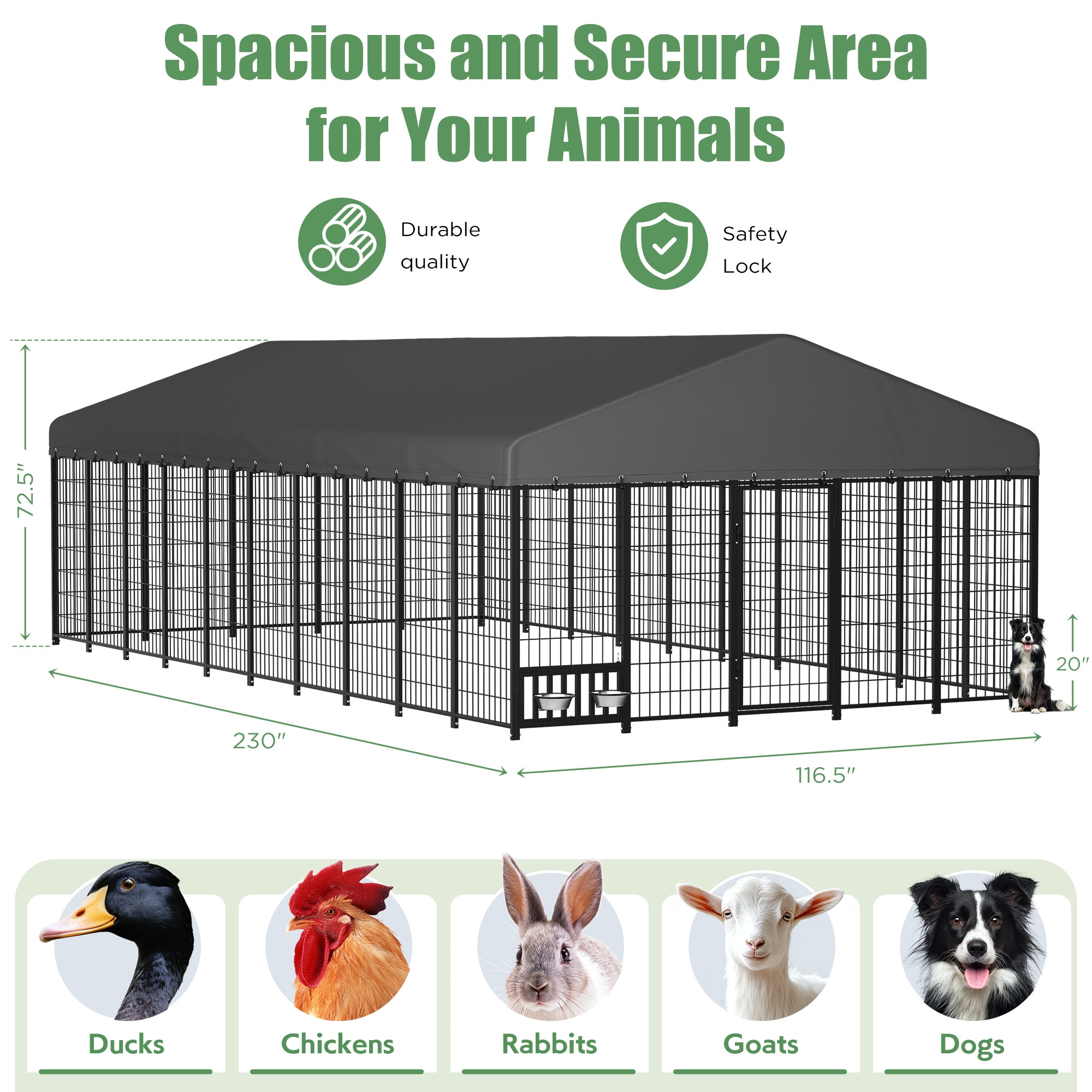 AECOJOY 12015BK-LS02 Pet-Crates-Carriers - View #2