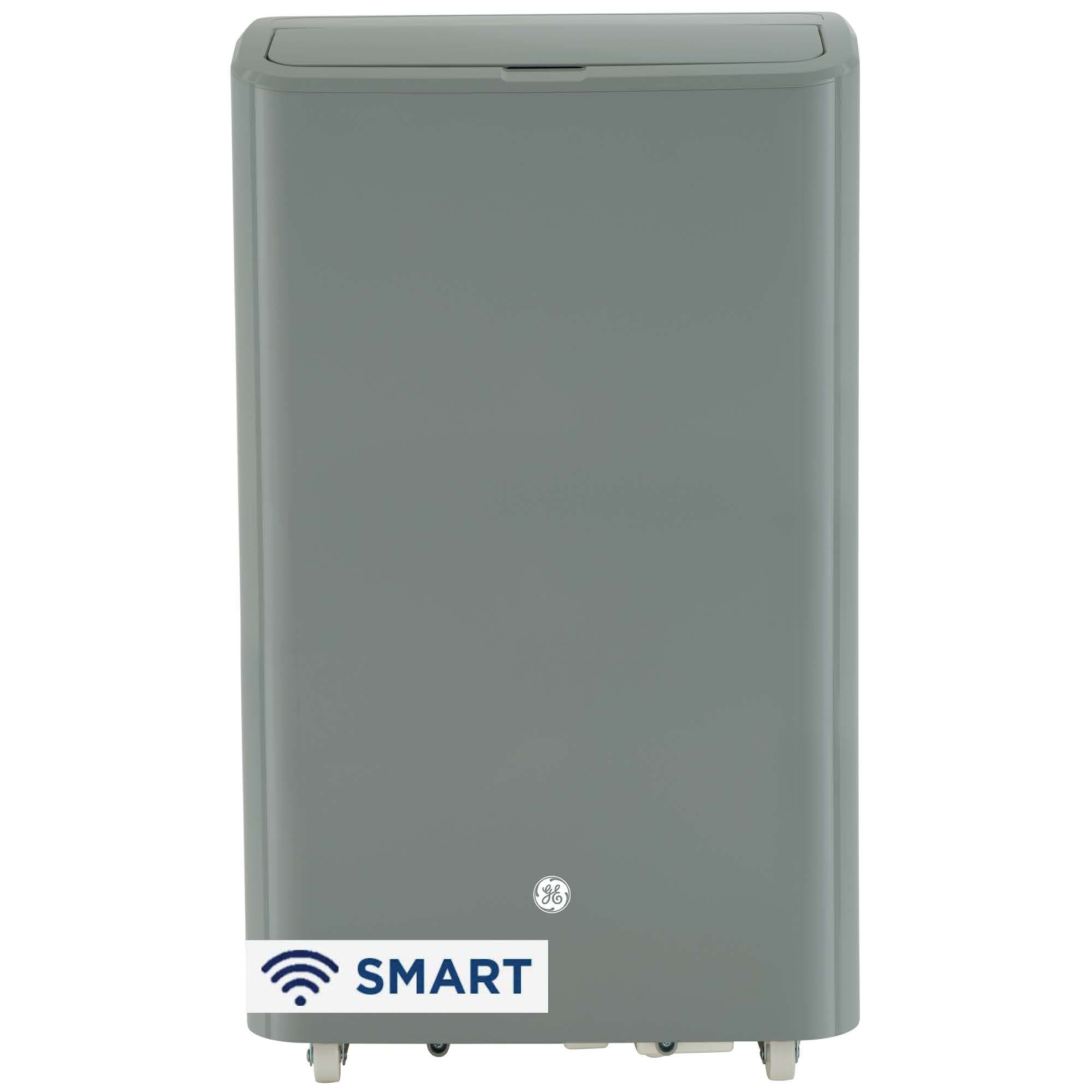 GE APWD07JASG 7500 BTU DOE 115-Volt Grey Vented Wi-Fi enabled Portable Air Conditioner Remote Control Included 300-sq ft -Cooling