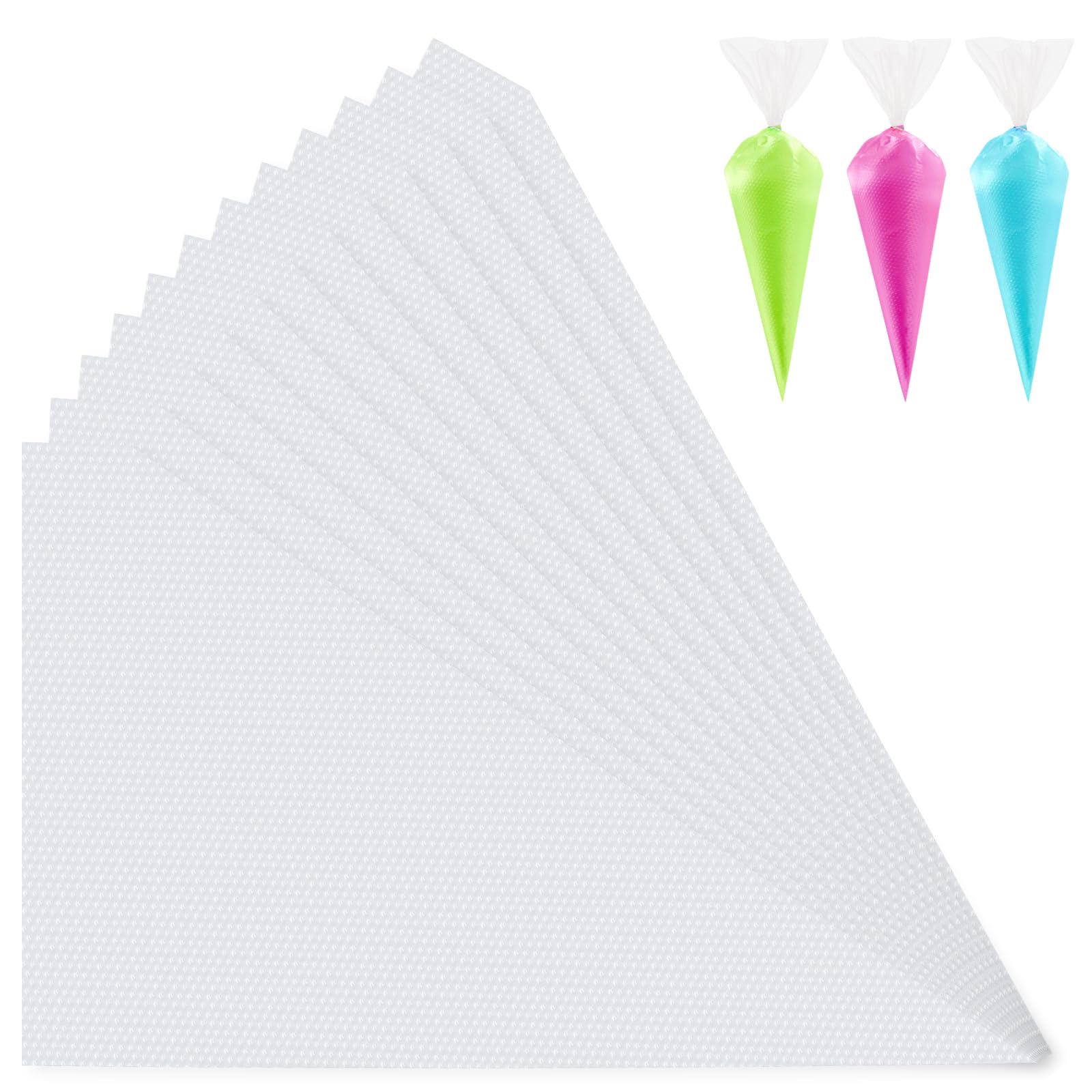 DHMHD  Disposable Piping Bags 10inch Clear Pastry Bags for Cake Decorating Frosting and Baking 100 Pieces durable home and garden accessory
