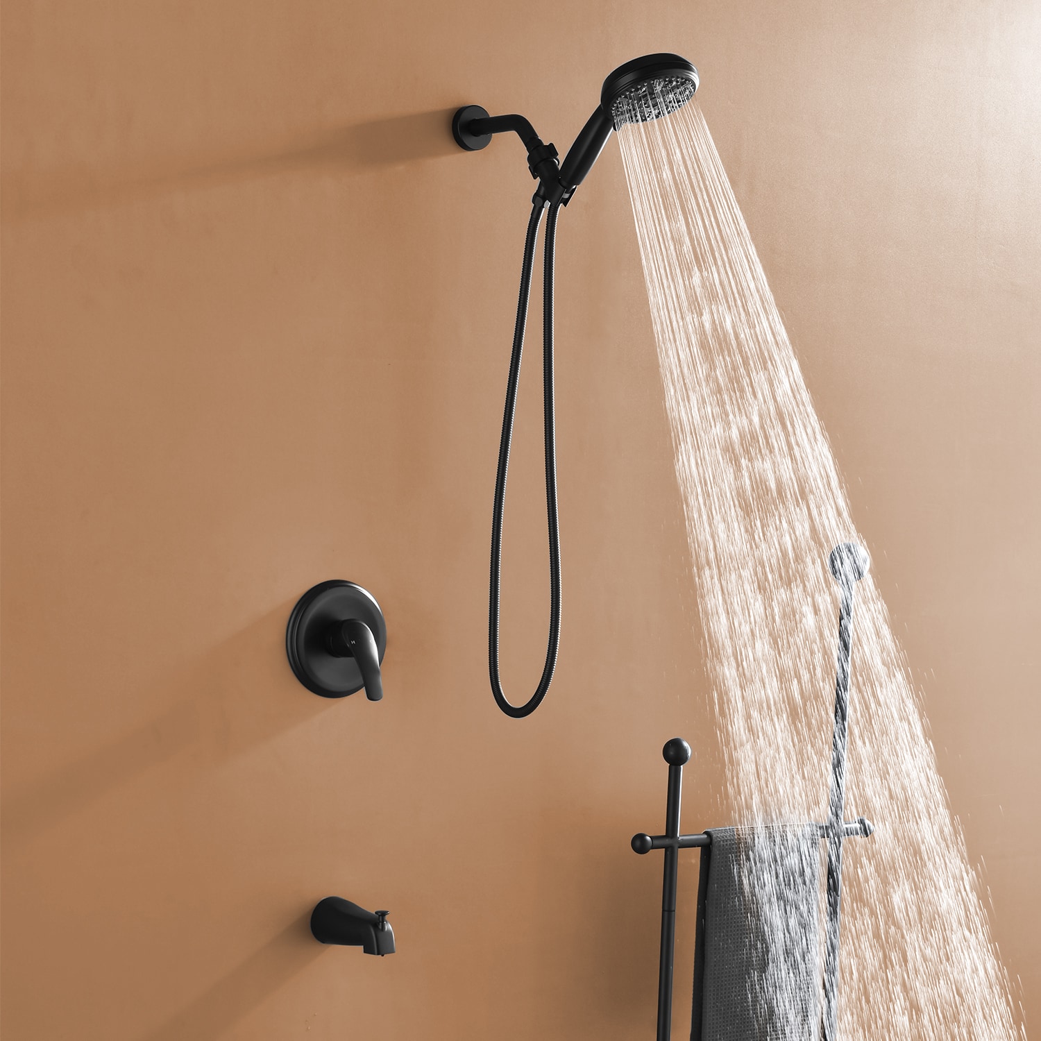 WELLFOR SPA-88011B Showerhead-Bar-Panels - View #2