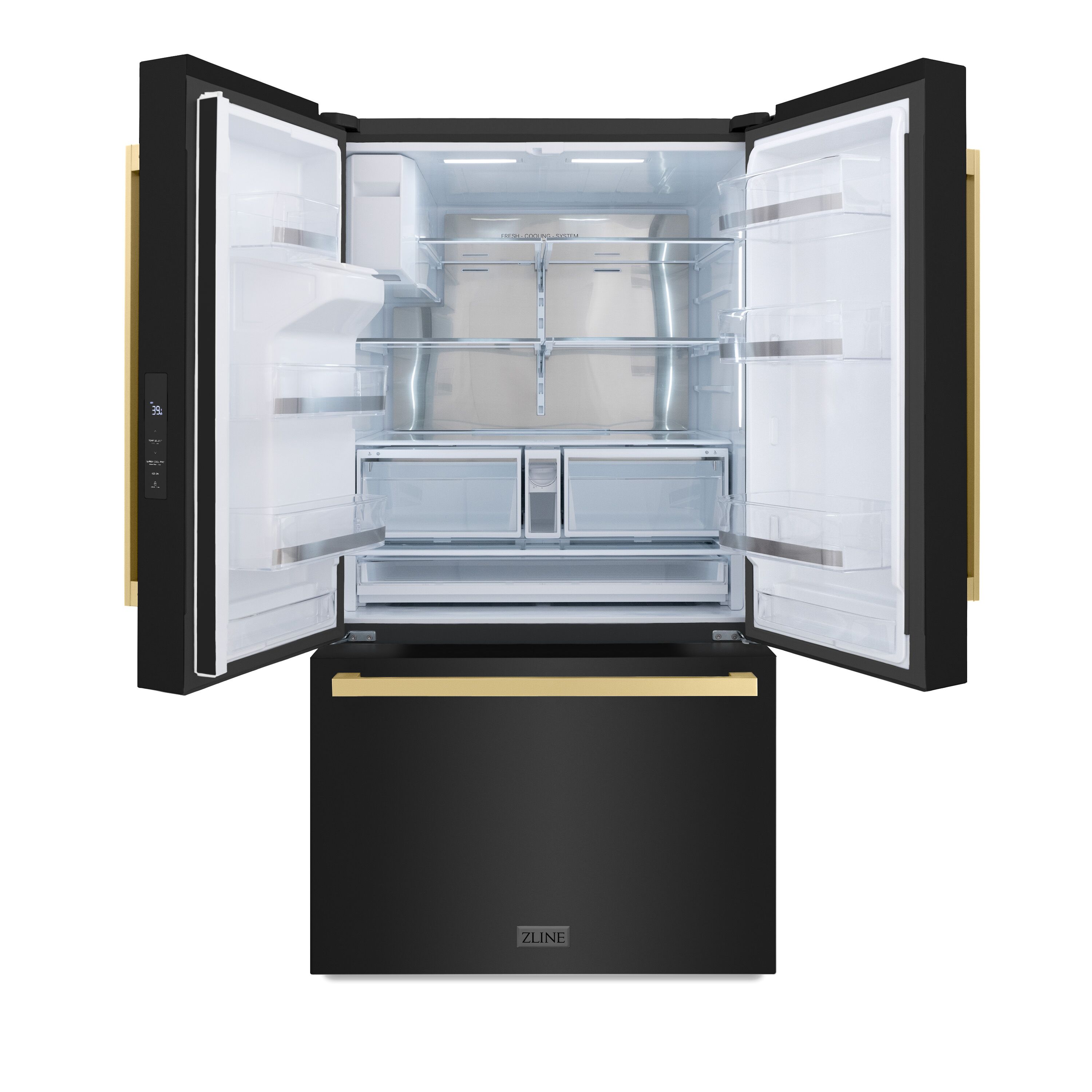 ZLINE KITCHEN & BATH RSMZ-W36-BS-FCB French-Door-Refrigerators - View #3