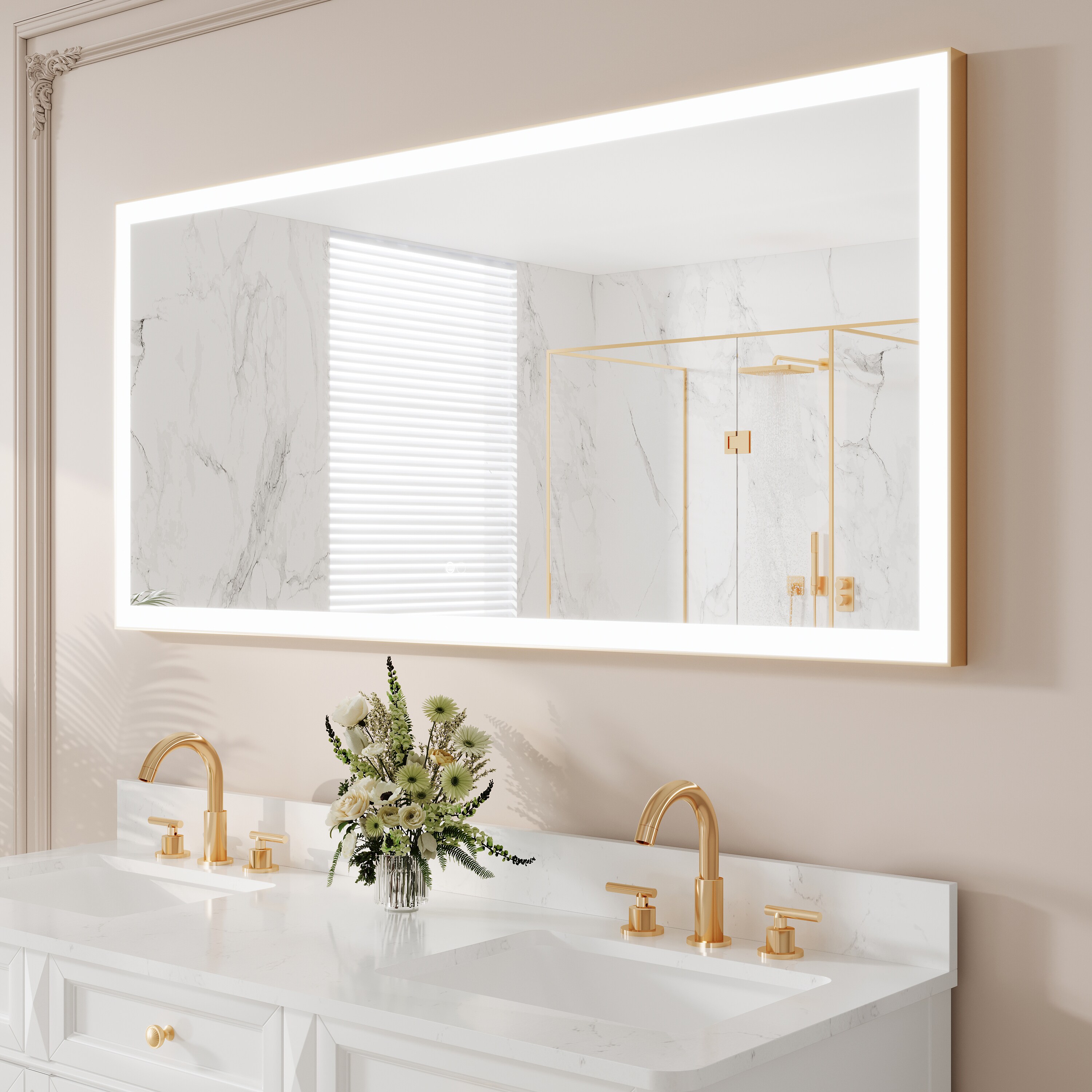 CALVON HML6028GD Framed-Bath-Mirrors - View #2