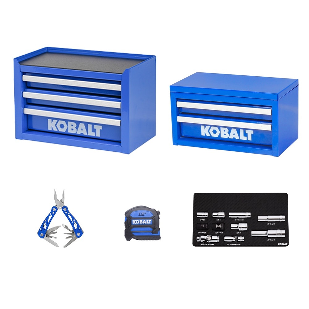 Kobalt  Blue Mini Top and Base Tool Box Collection