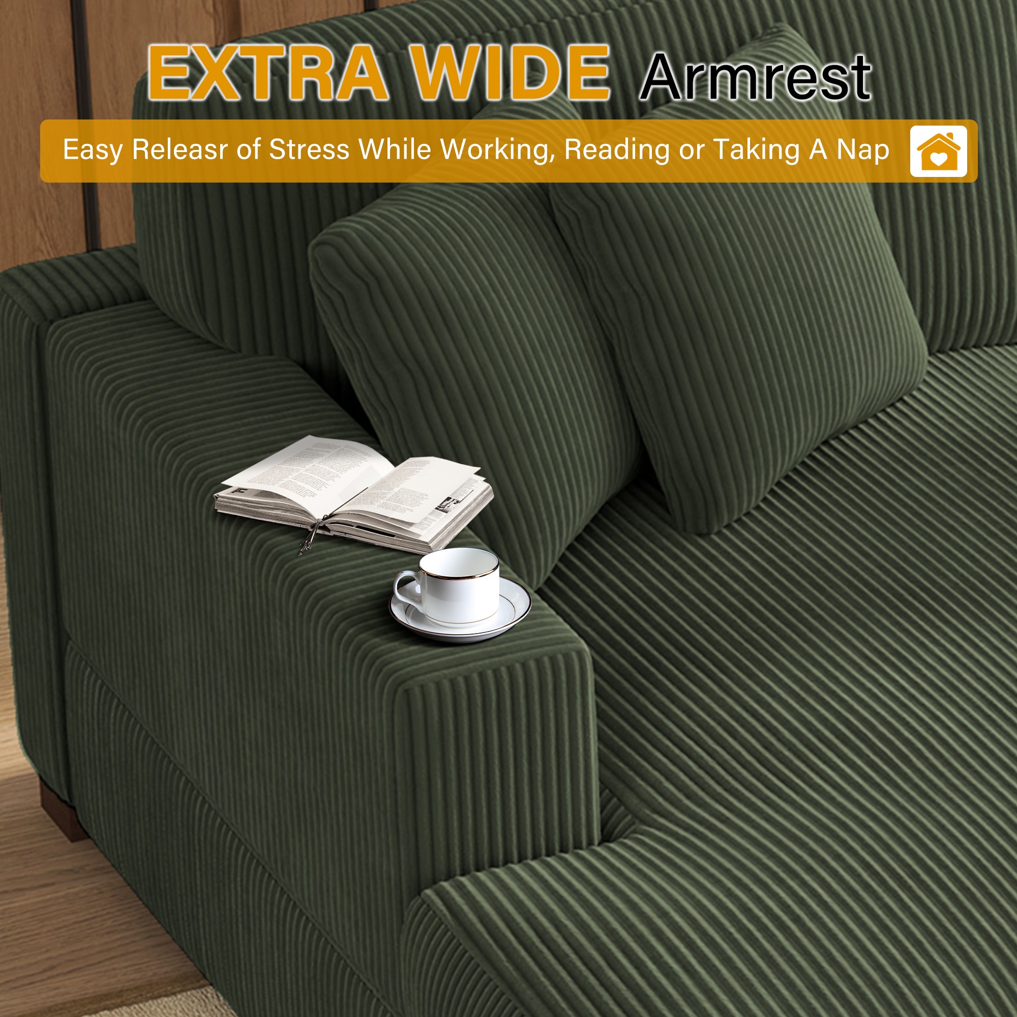 Dreamsidea CS7-GRN-L-R-OTX2 Sofas-Loveseats - View #4