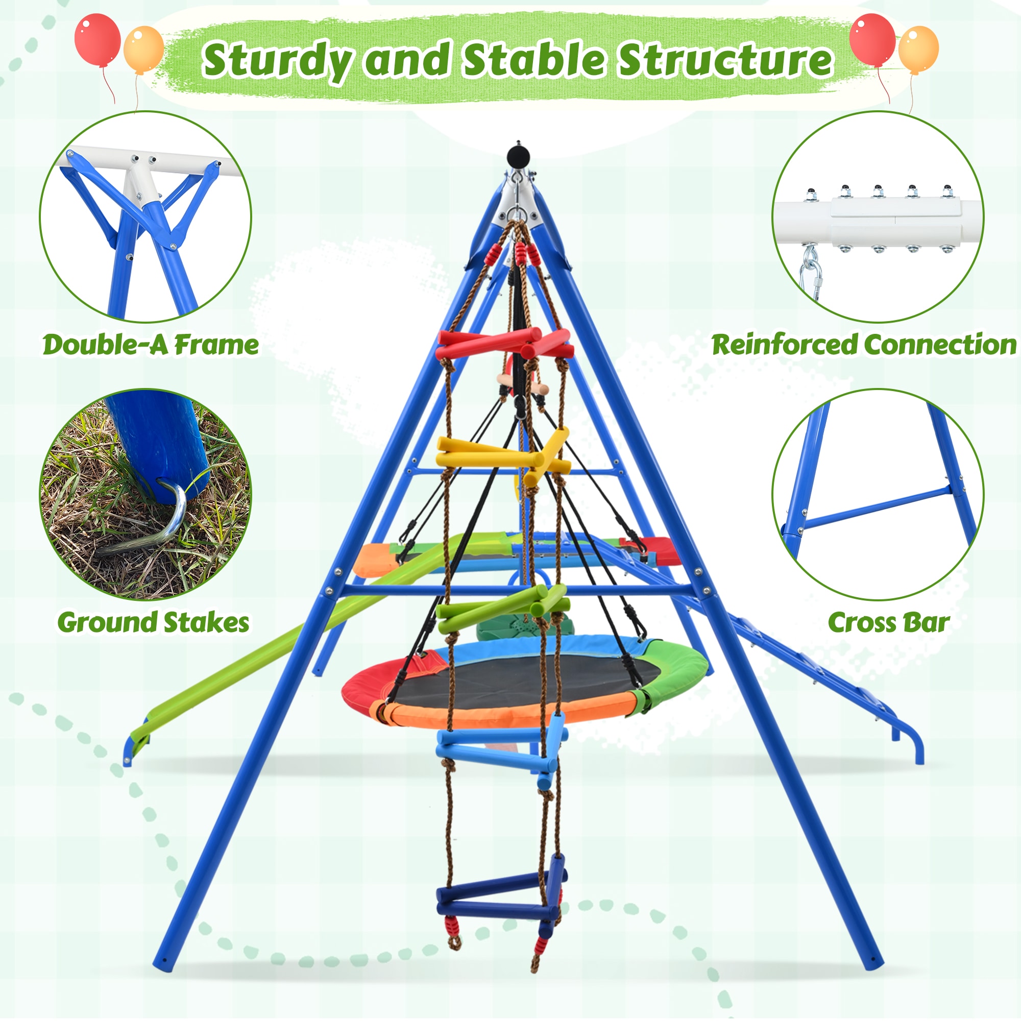 Runesay SS-10 Playset-Swings - View #2