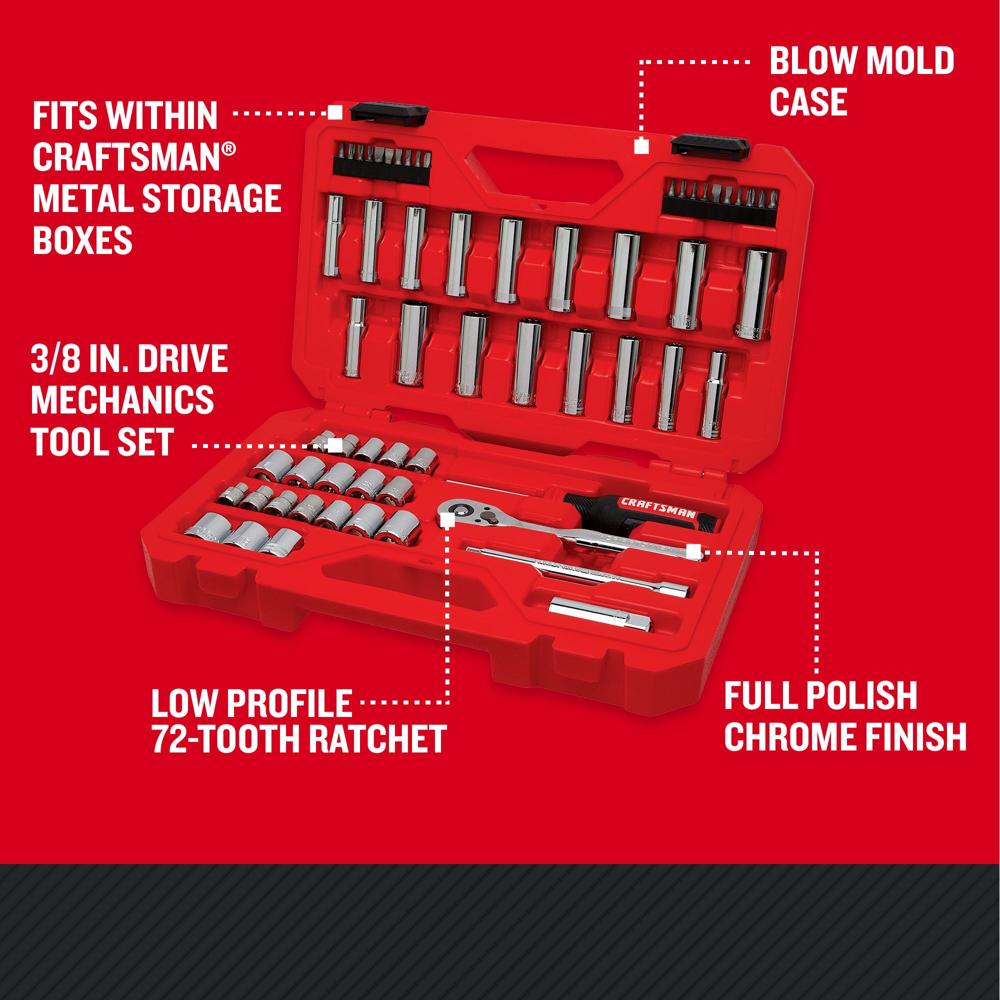 Kraft Tool BL526 6-1/2x2x4 Jumbo Utility Brush w/Red Handle