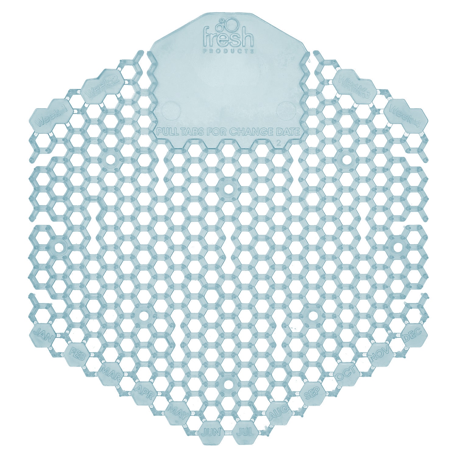 Fresh Products Wave 3D Urinal Deodorizer Ocean Mist Scent Blue 10/Box #3WDS-F-010I060M-08