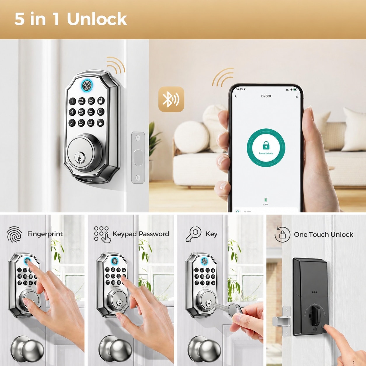 Oyezvary LOZ0803O431 Electronic-Door-Locks - View #2