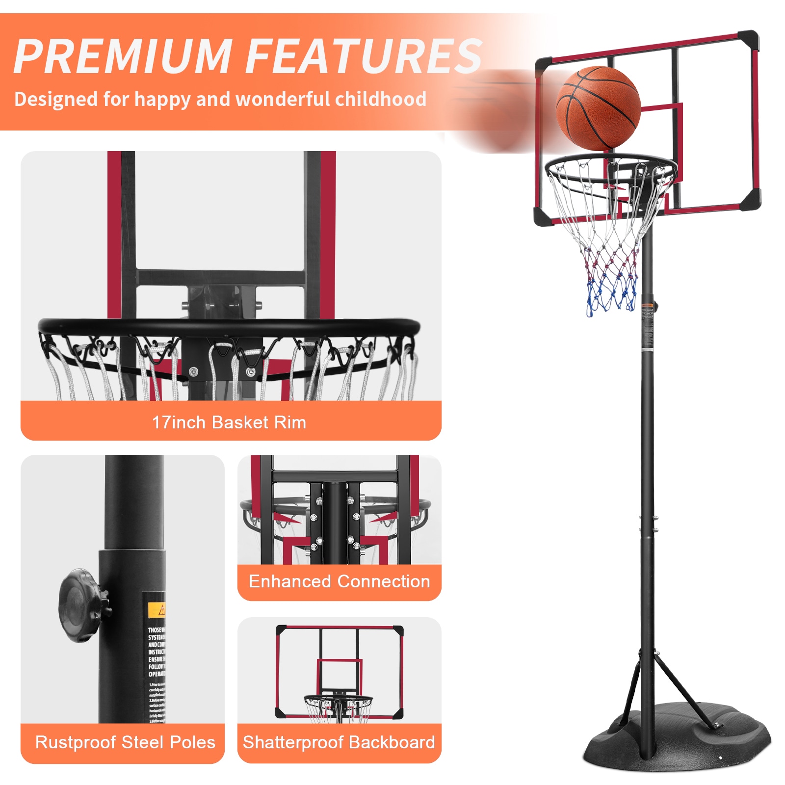 Siavonce XH45237 Basketball-System - View #4