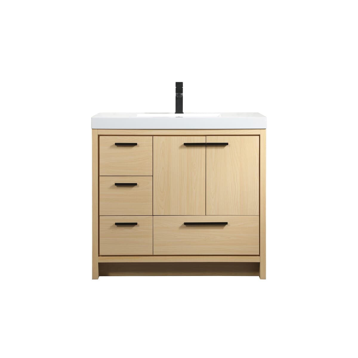 Simply Living Home Weston 36 inch Single Bathroom Vanity in Maple