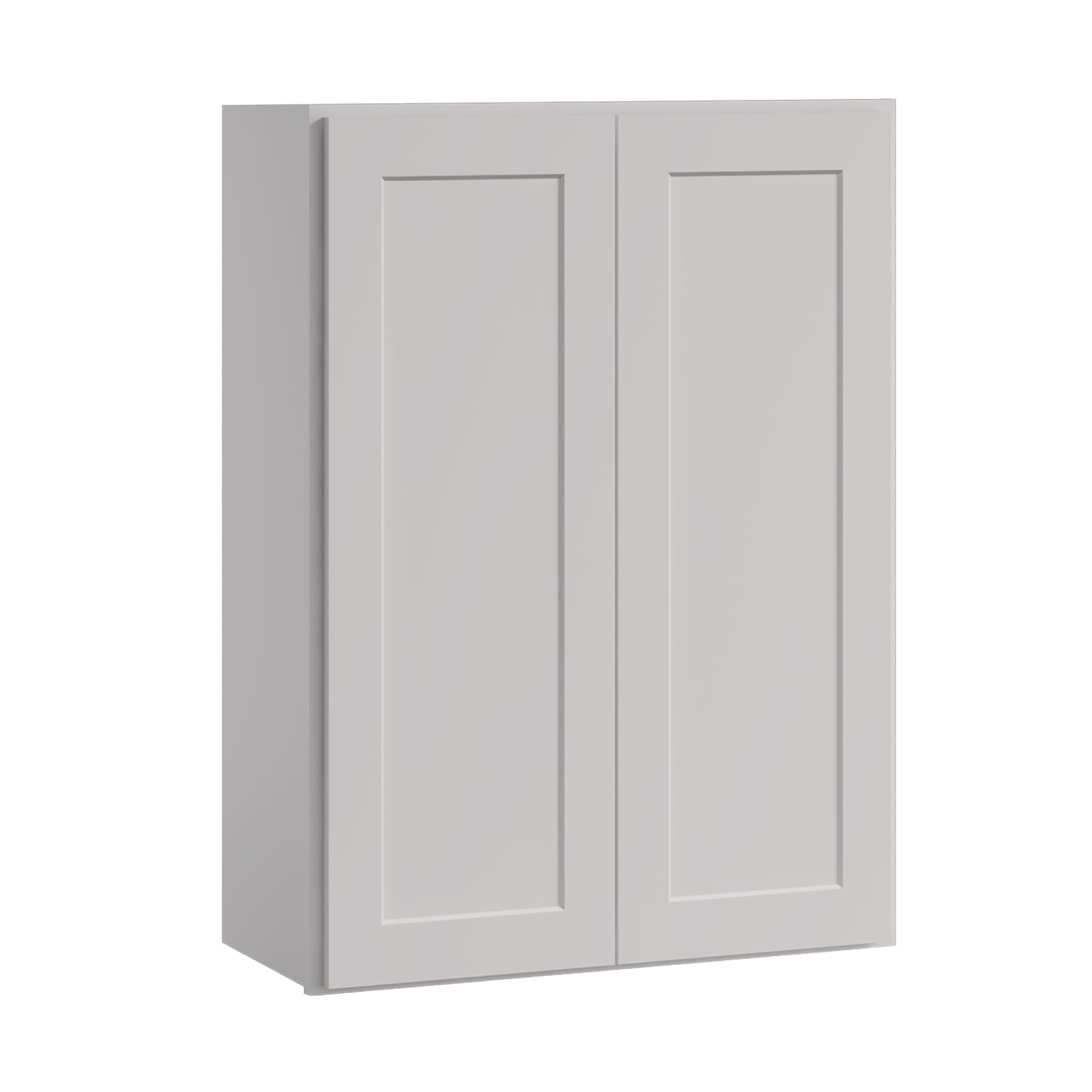 LOVMOR 27-in W x 12-in D x 42-in H in Shaker Dove Plywood Ready to Assemble Wall Kitchen Cabinet with Doors and Shelves