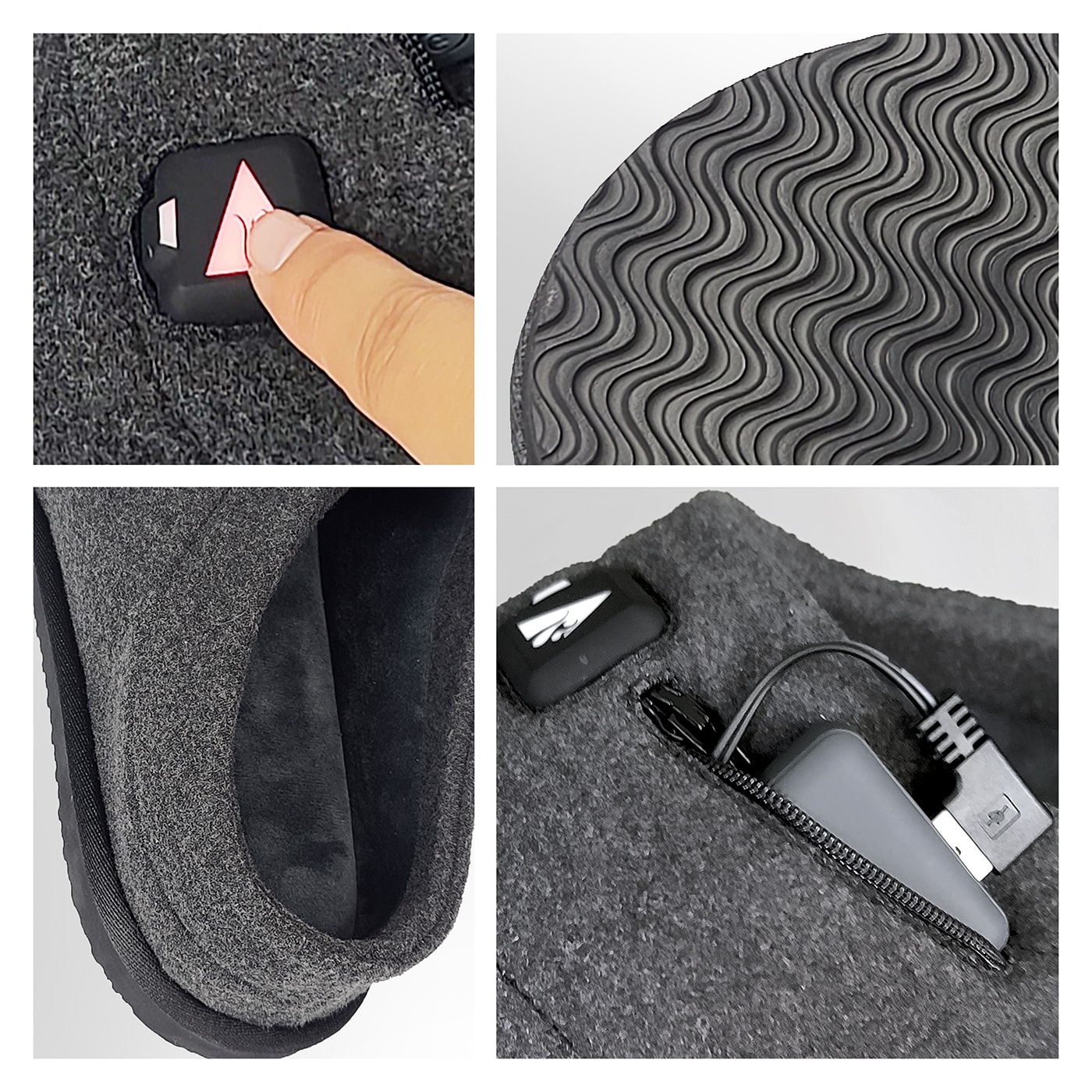 ActionHeat AH-SLIP-5V-G-S-M footwear - View #3