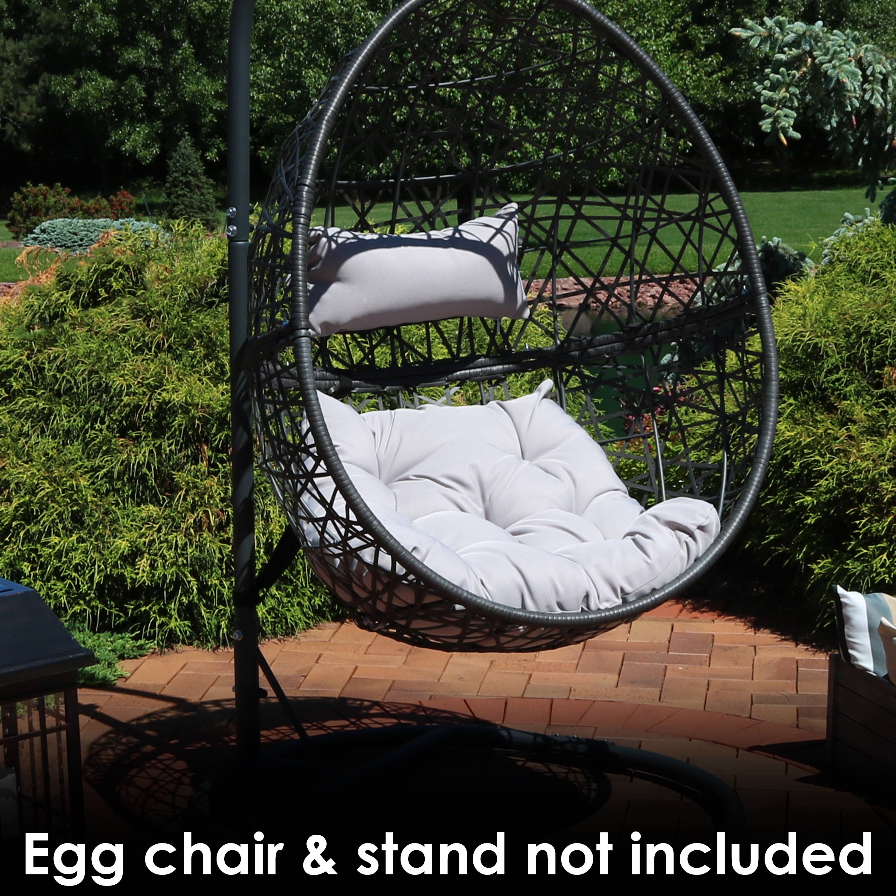 Patio swing discount cushions with back