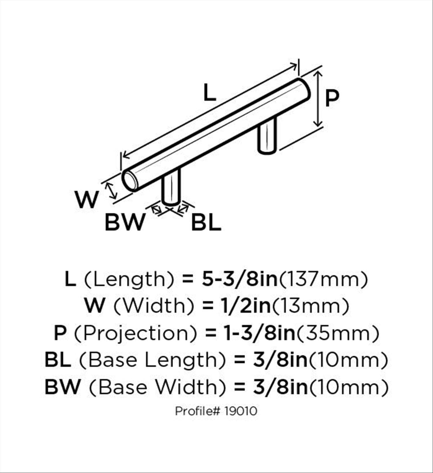 Amerock 10BX40515PN Cabinet-Pulls - View #8