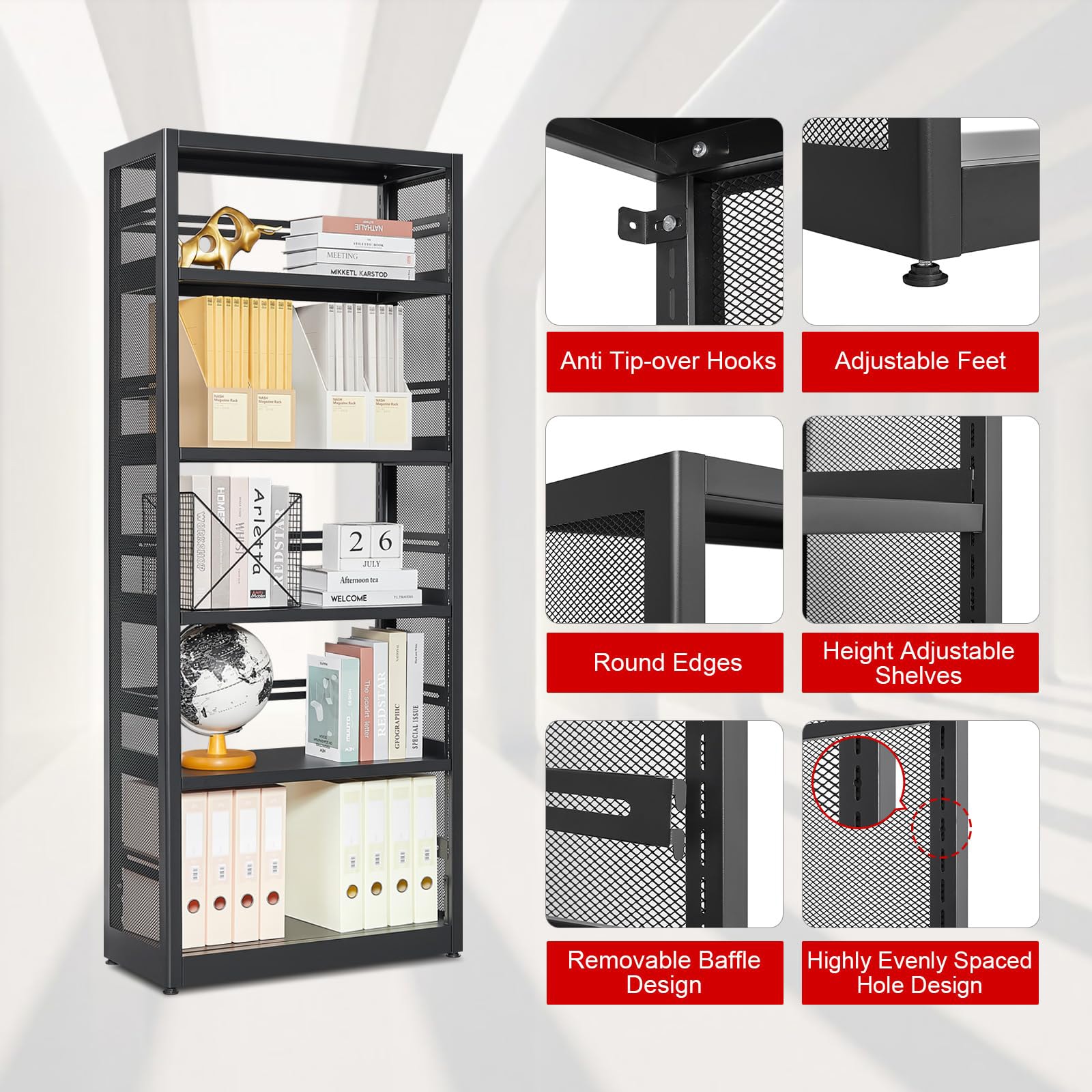 LTMATE LSKJSJ-5C-ZB Free-Standing-Shelving - View #2