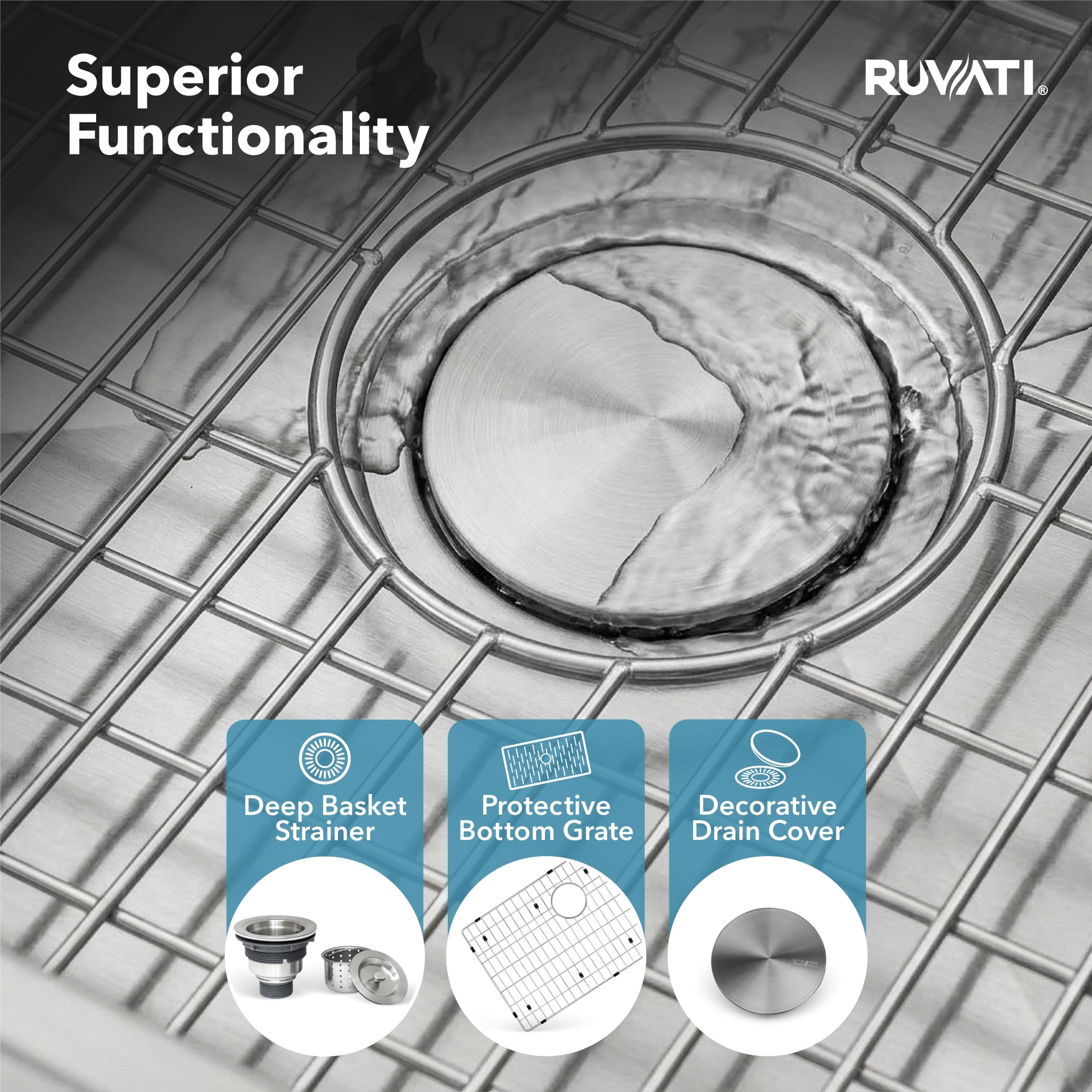 Ruvati RVH7121 Bar-Prep-Sinks - View #6