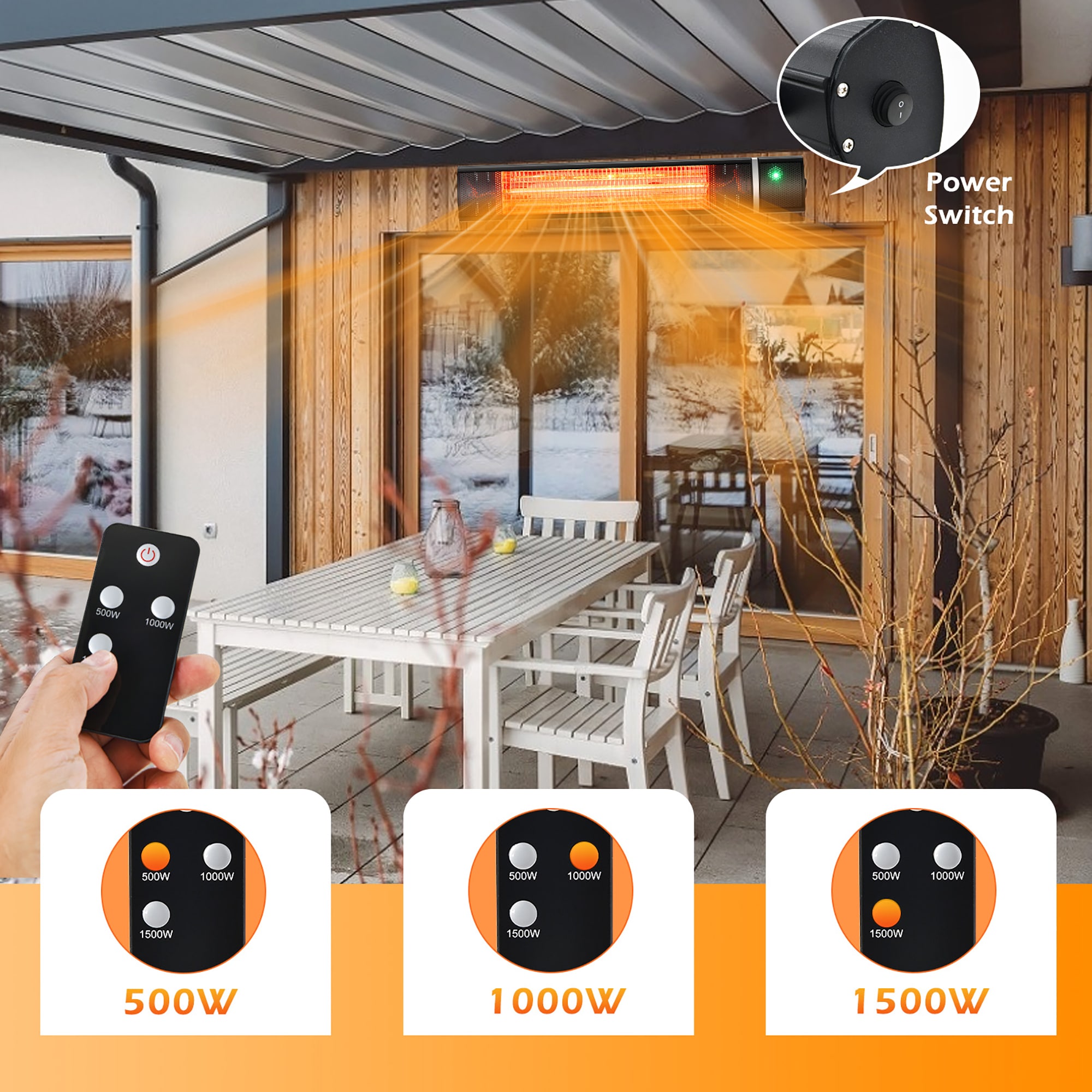 Goplus FP10034US-BK Outdoor-Electric-Patio-Heaters - View #4