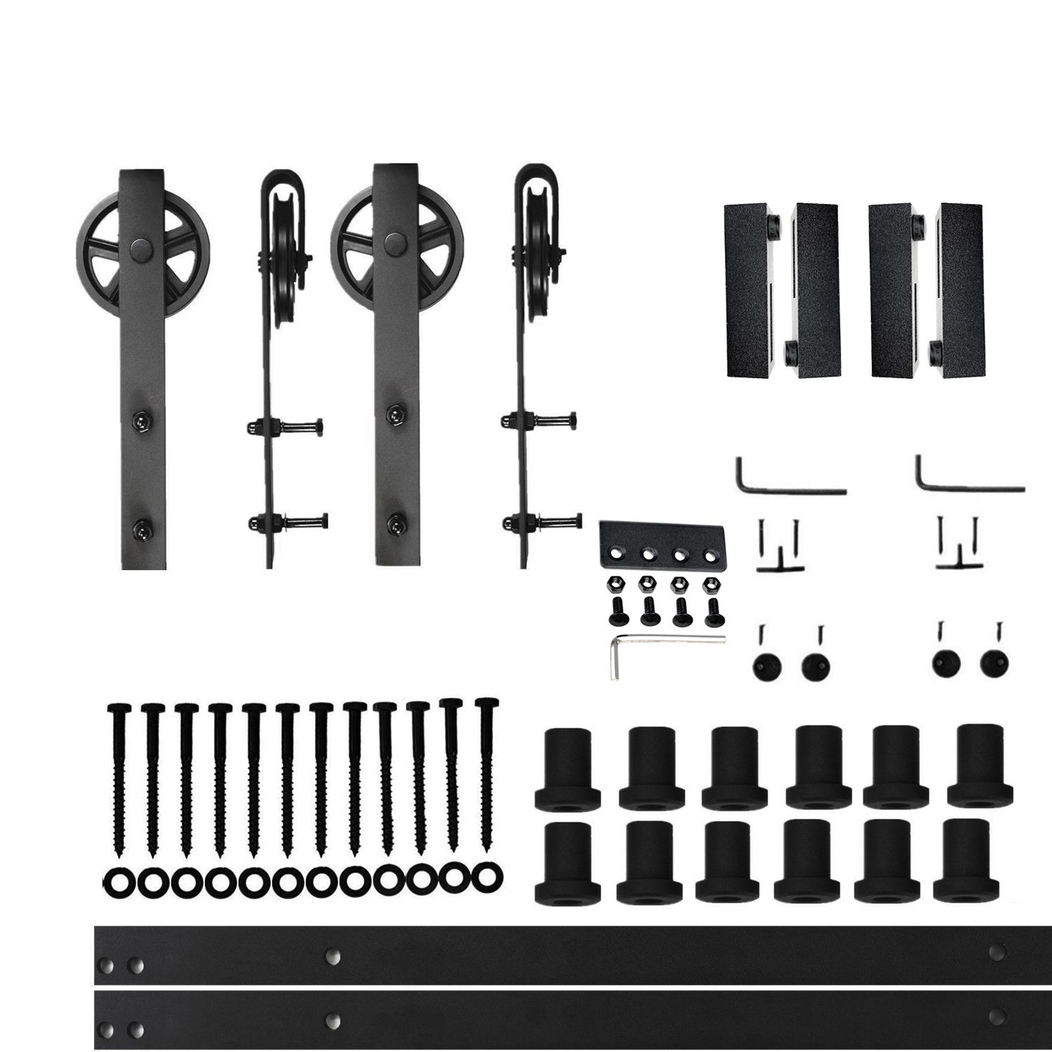 Kingsman Hardware Bold series 24-in (592Mm) Center to Center Brushed Nickel Rectangular Bar Drawer Pulls (10-Pack) 711-24-10 Sansujyuku sansujyuku.com